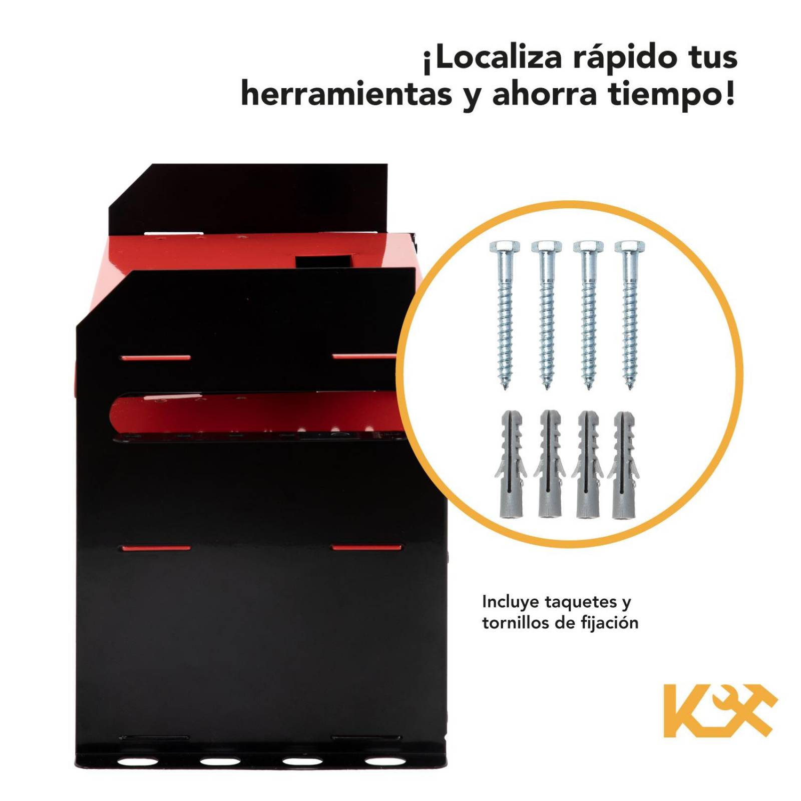 Organizador de Herramientas Electricas Almacenamiento Pared 