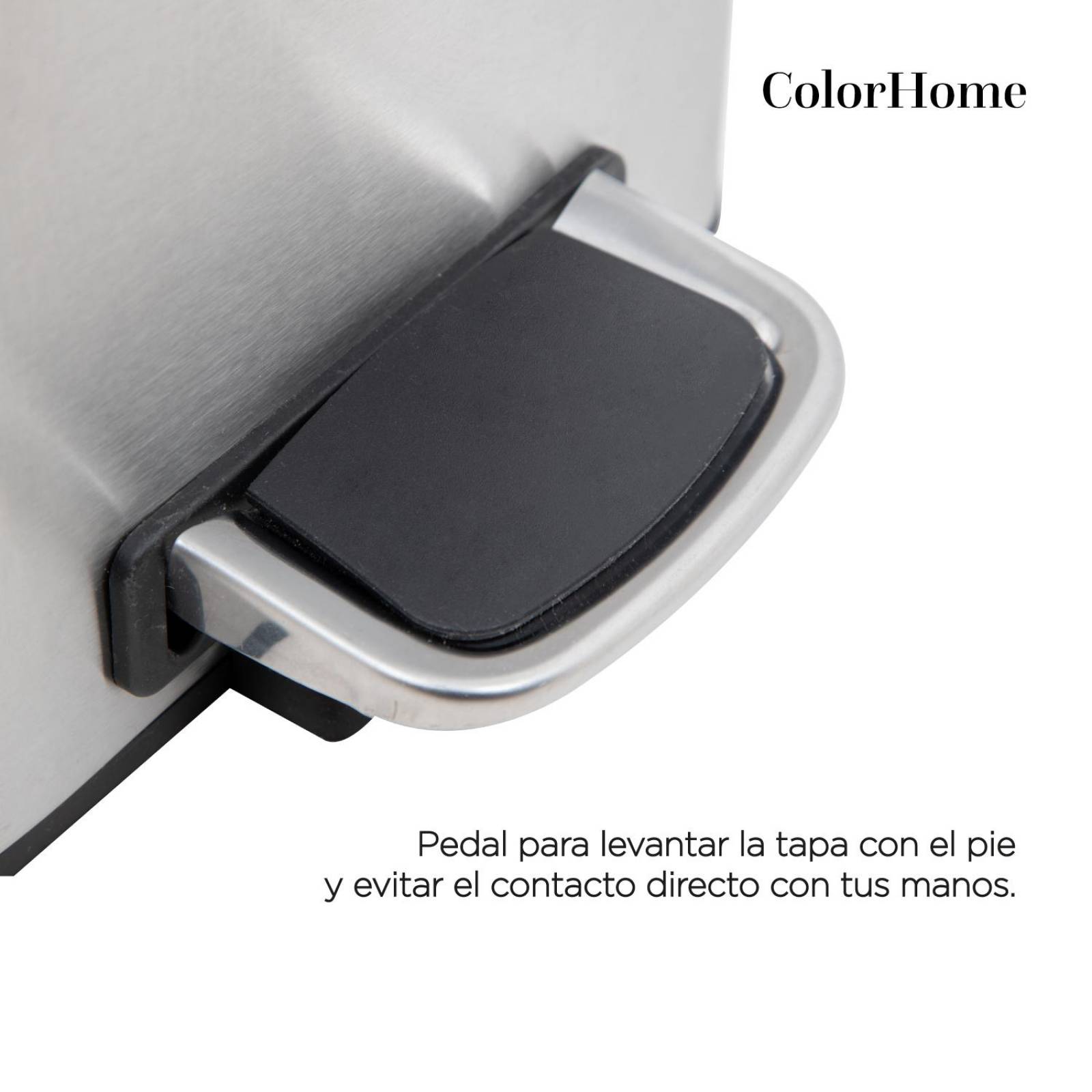 Bote de Basura Acero Inoxidable Metalico Basurero Cocina 6L