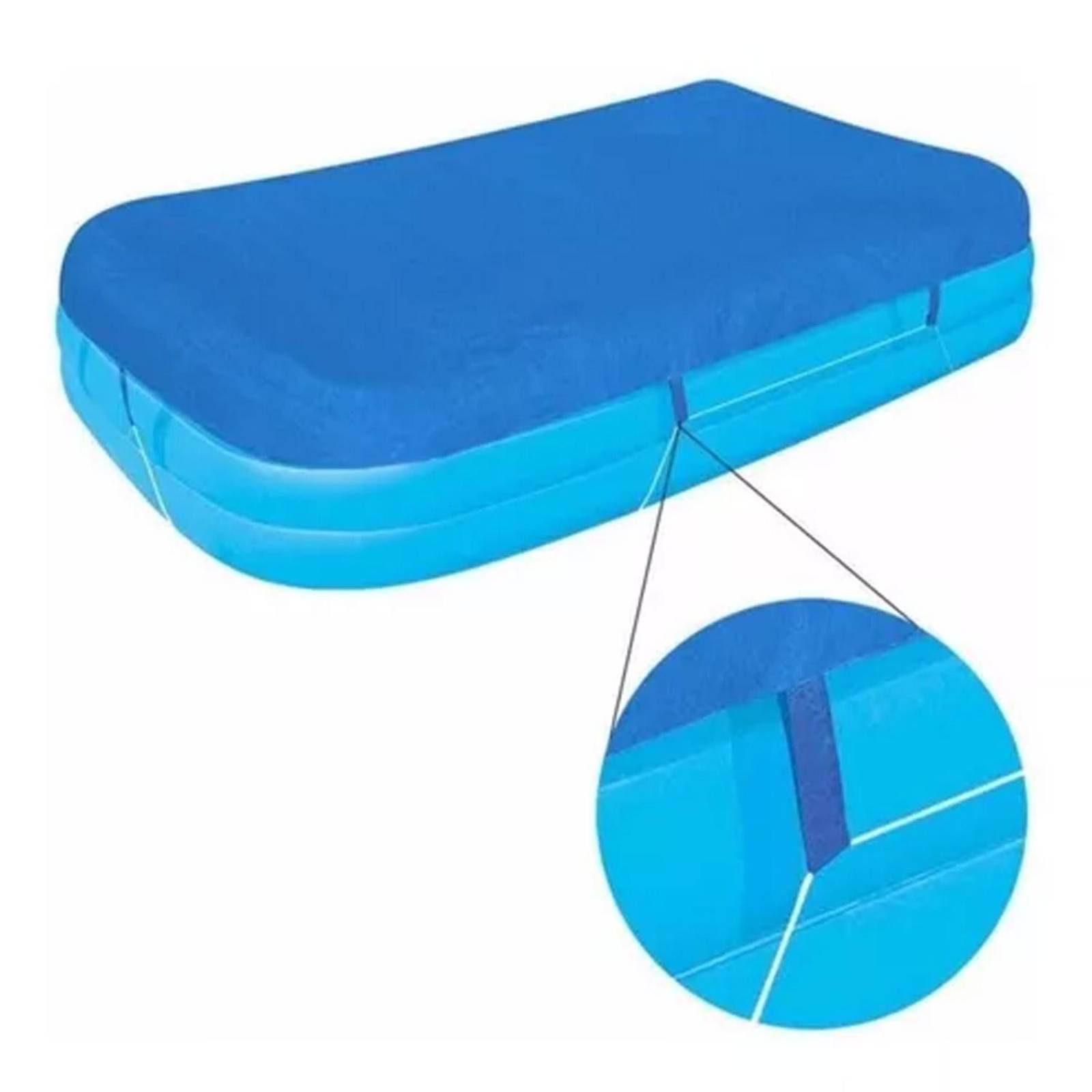 Alberca Inflable Familiar Rectangular 305x183x46 + Cubierta 