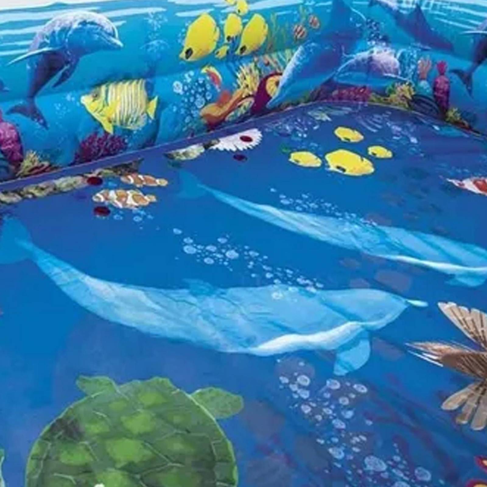 Alberca Inflable Familiar 3d Azul 262x175x51 cm + Cubierta 