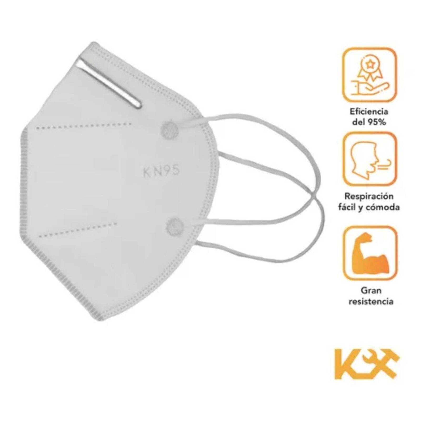 Cubrebocas Mascarilla KN95 N95 Certificacion FDA CE Ajustable 