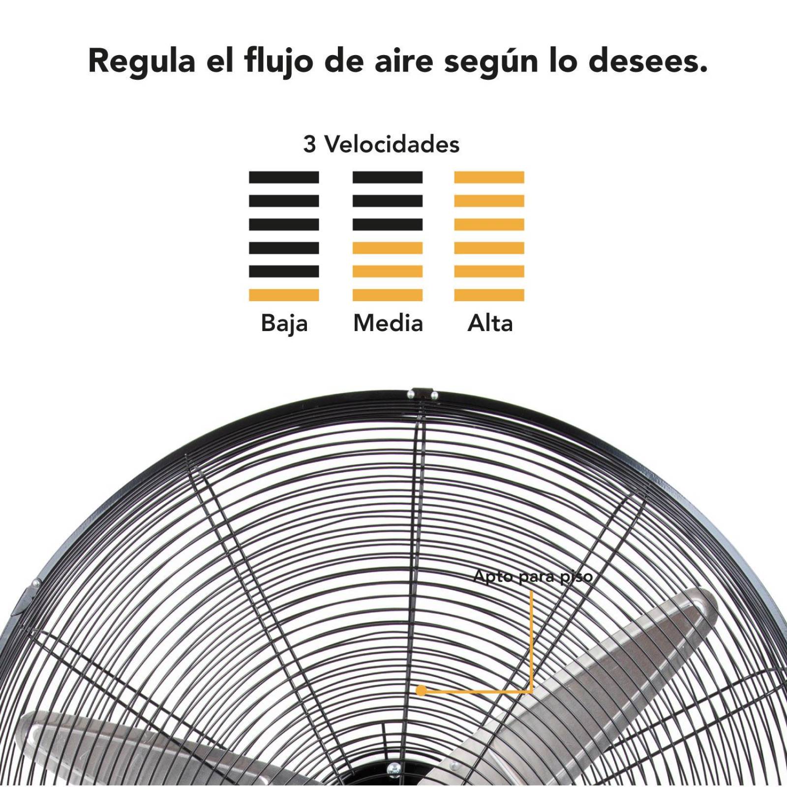 Ventilador Pedestal Industrial 26 Pulgadas De Pie Kingsman 