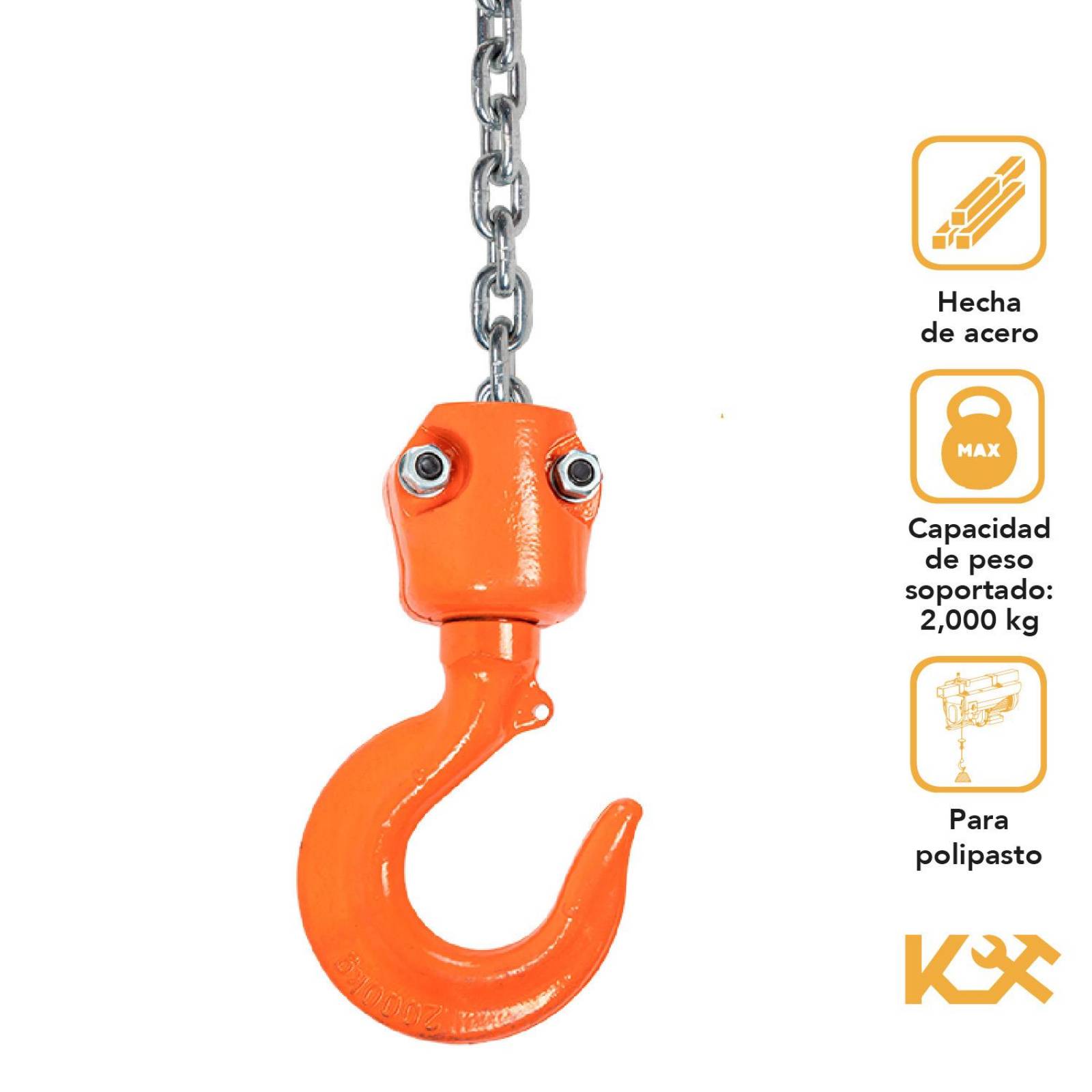 Cadena Por Metro De Acero Para Polipasto De 2 Toneladas