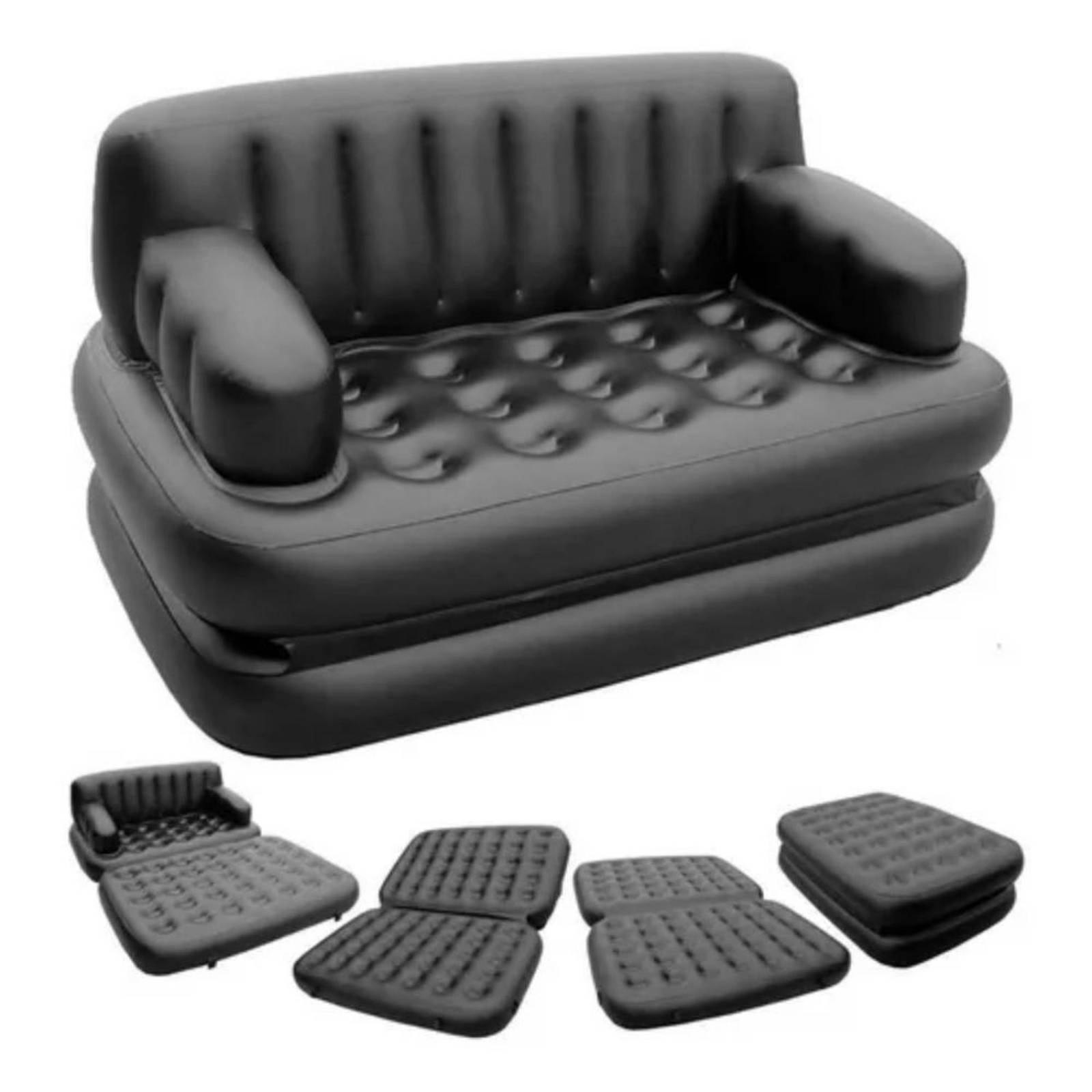 Sofa Cama Inflable 5en1 Bestway Sillon Elegante + Bomba 