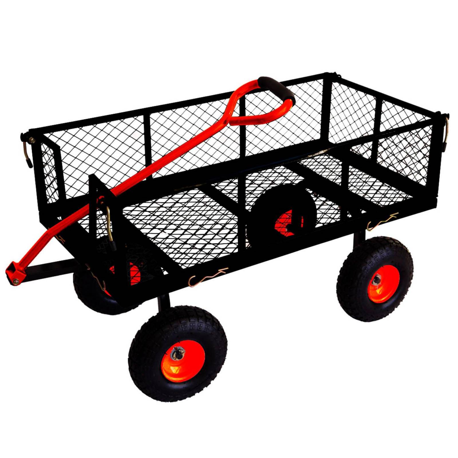 Carro De Carga Con Reja Plataforma Montacarga 300kg Peldaños 