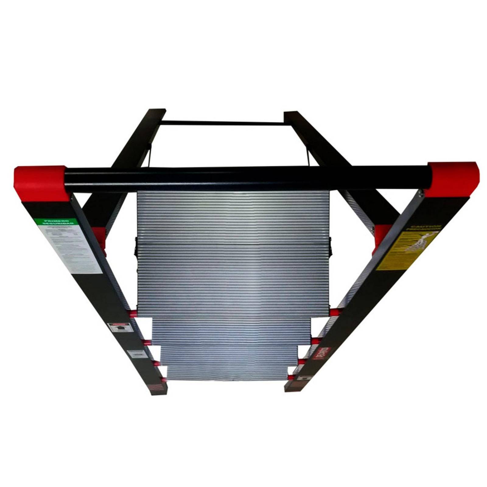 Escalera Tijera Aluminio Cuerpo Acero 4 Escalones Peldaños 