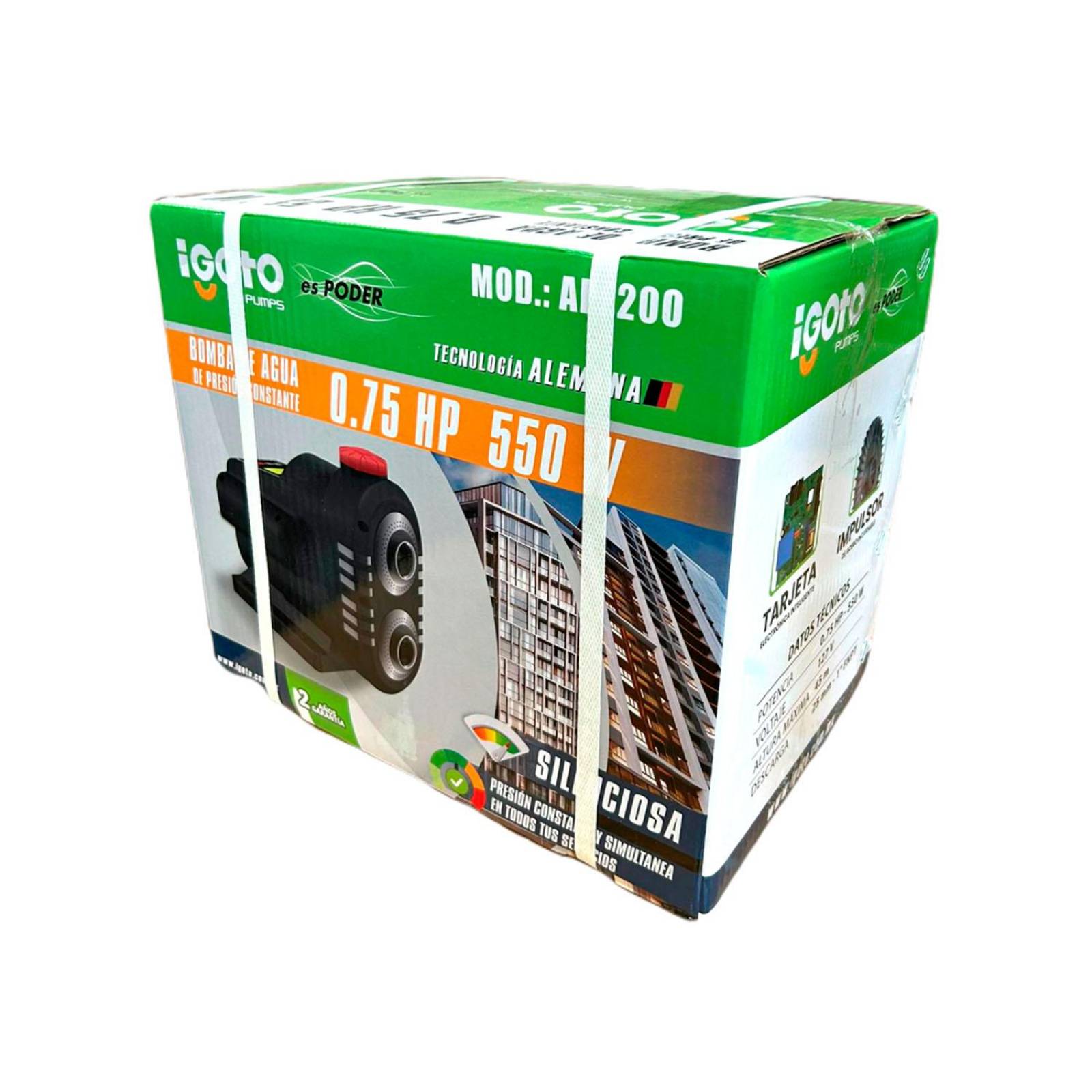 Bomba Presurizadora De Presión Constante 650w Igoto 