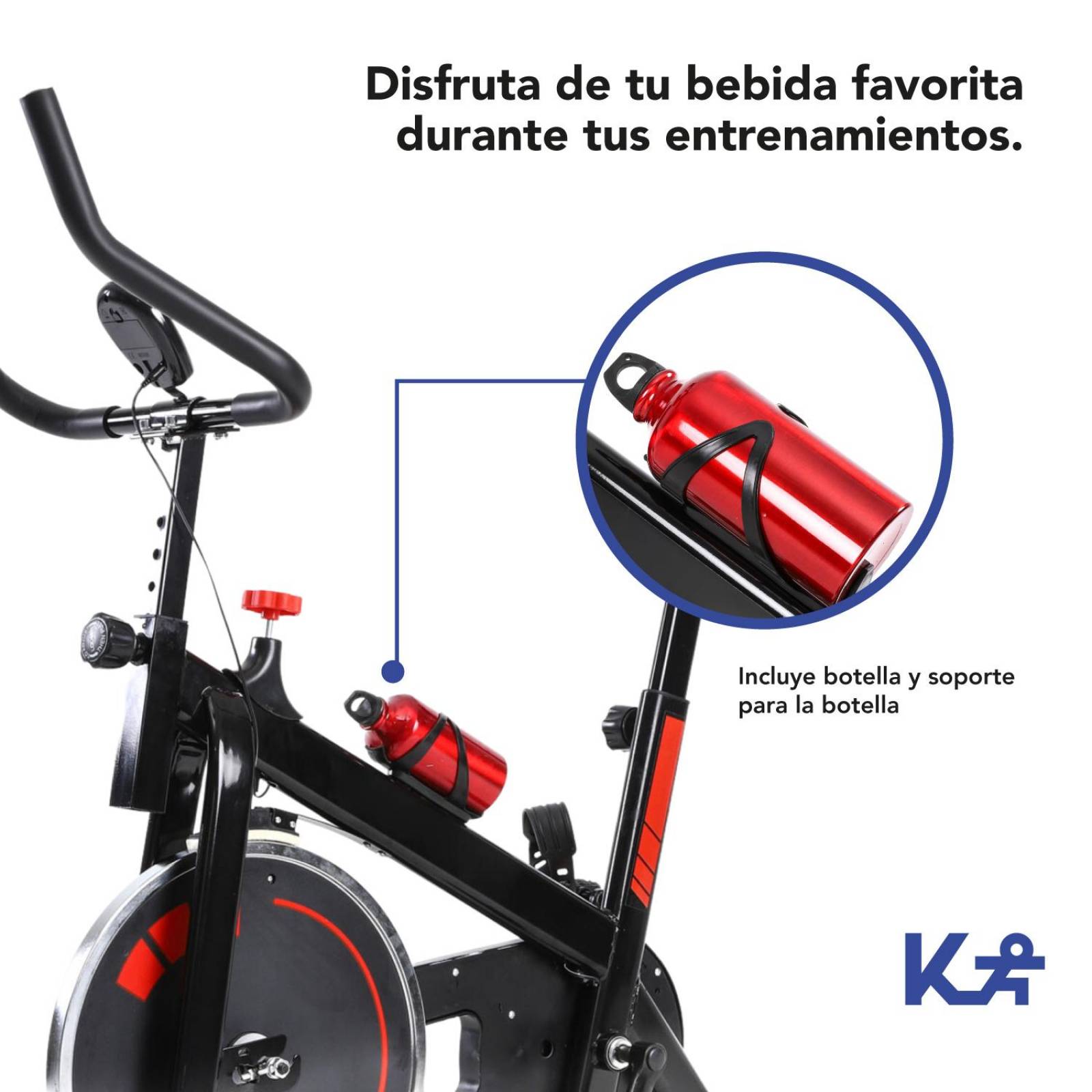 Bicicleta Fija 8 Kg Spinning Cardio Fitness Kingsports 