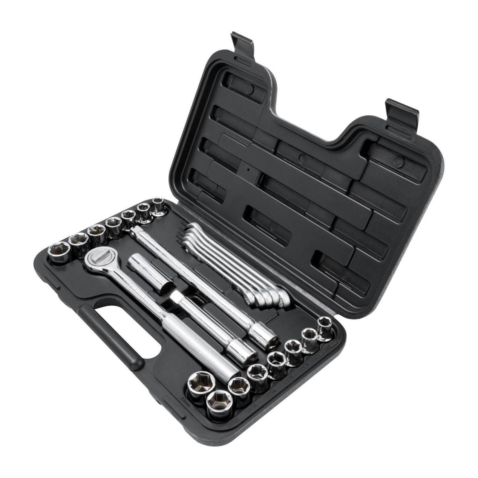 Juego Llaves Métricas Y Dados Sae 1/2 In 25 Piezas Stanley 