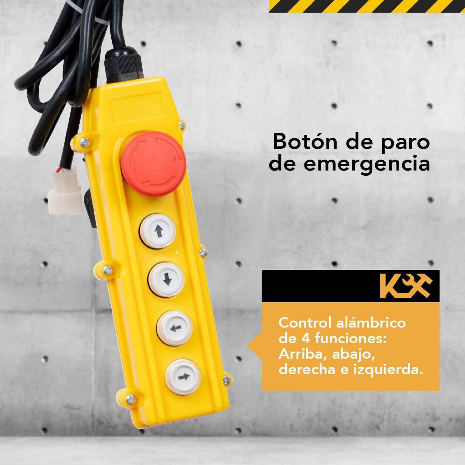 Trole Eléctrico Con Polipasto Alámbrico de 400 a 800 kg 220V