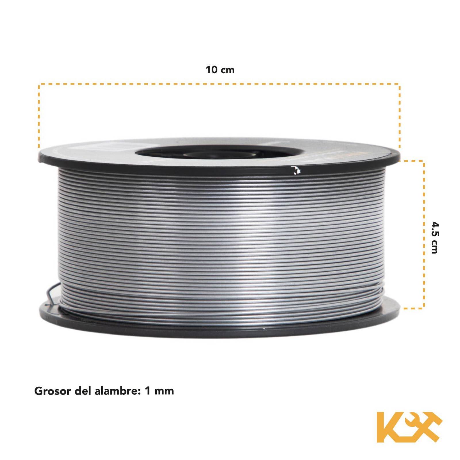 Soldadura Microalambre Para Soldar Rollo 1kg 1mm Sin Gas 