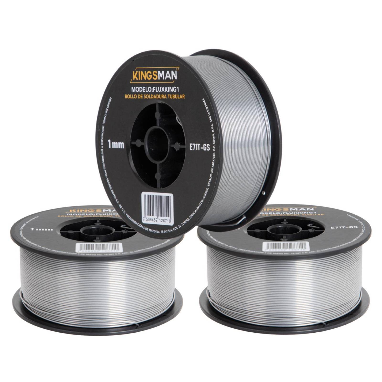 Soldadura Microalambre Soldar Rollo 1kg 1mm Sin Gas 3 Piezas 