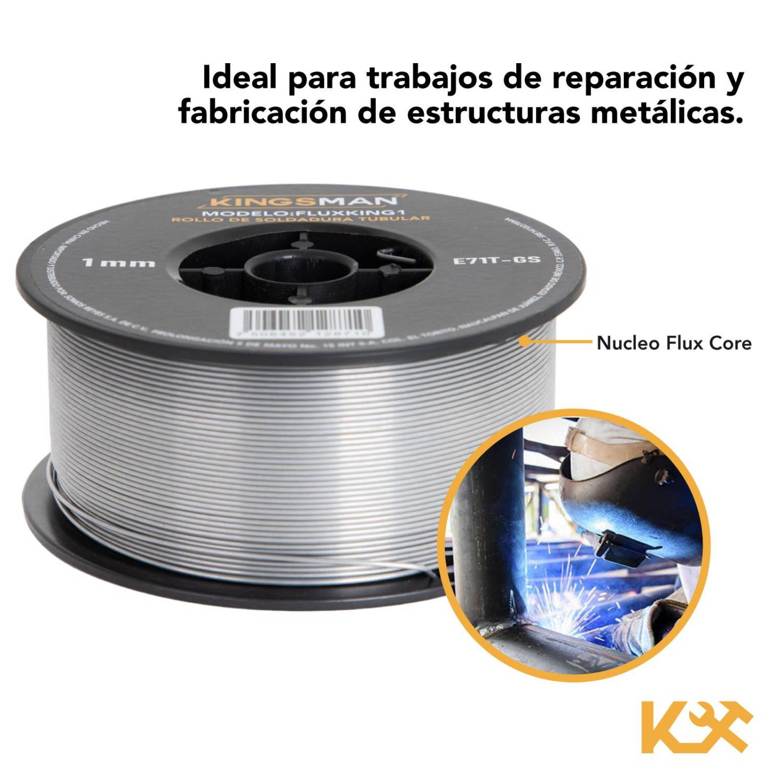 Soldadura Microalambre Soldar Rollo 1kg 1mm Sin Gas 3 Piezas 