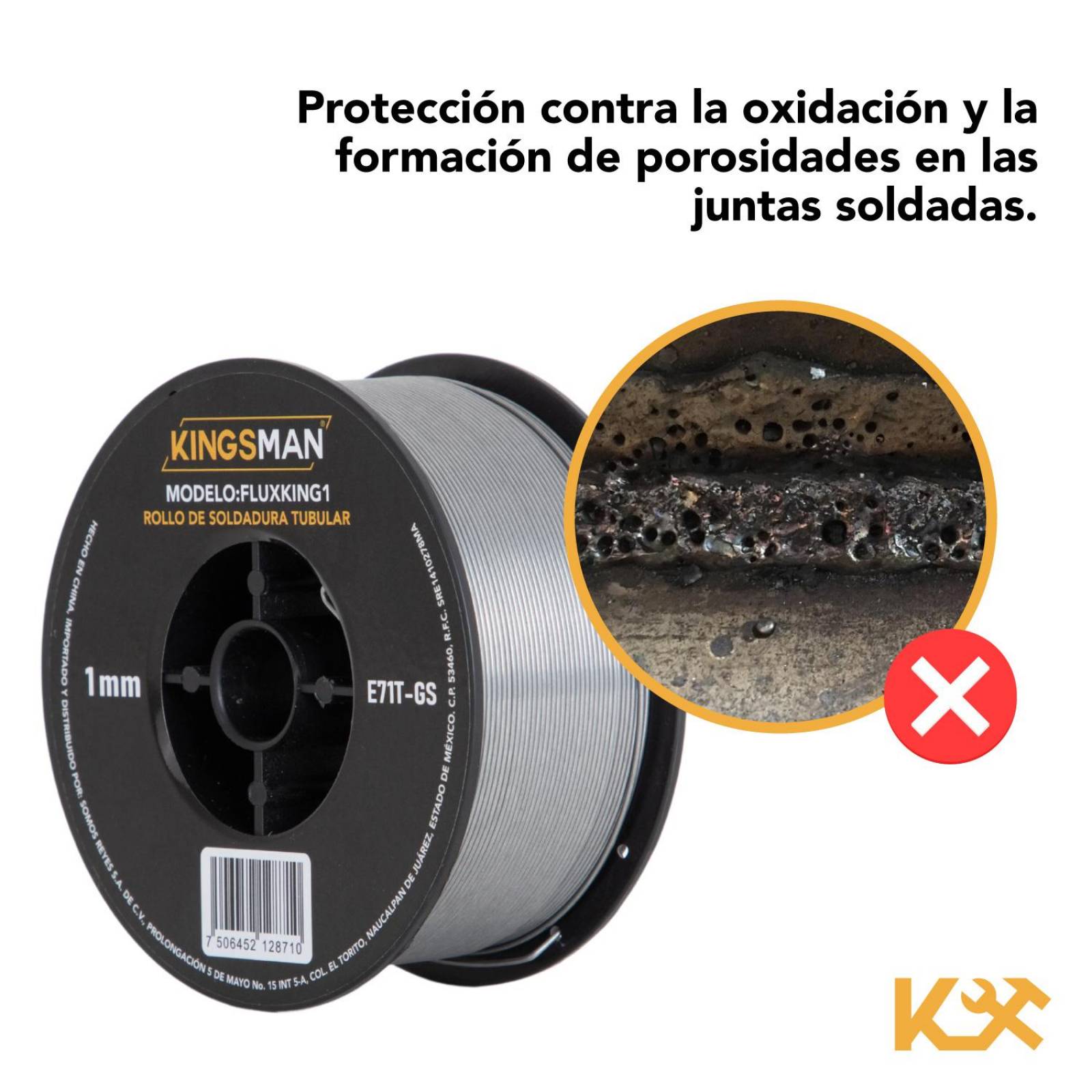 Soldadura Microalambre Soldar Rollo 1kg 1mm Sin Gas 3 Piezas 