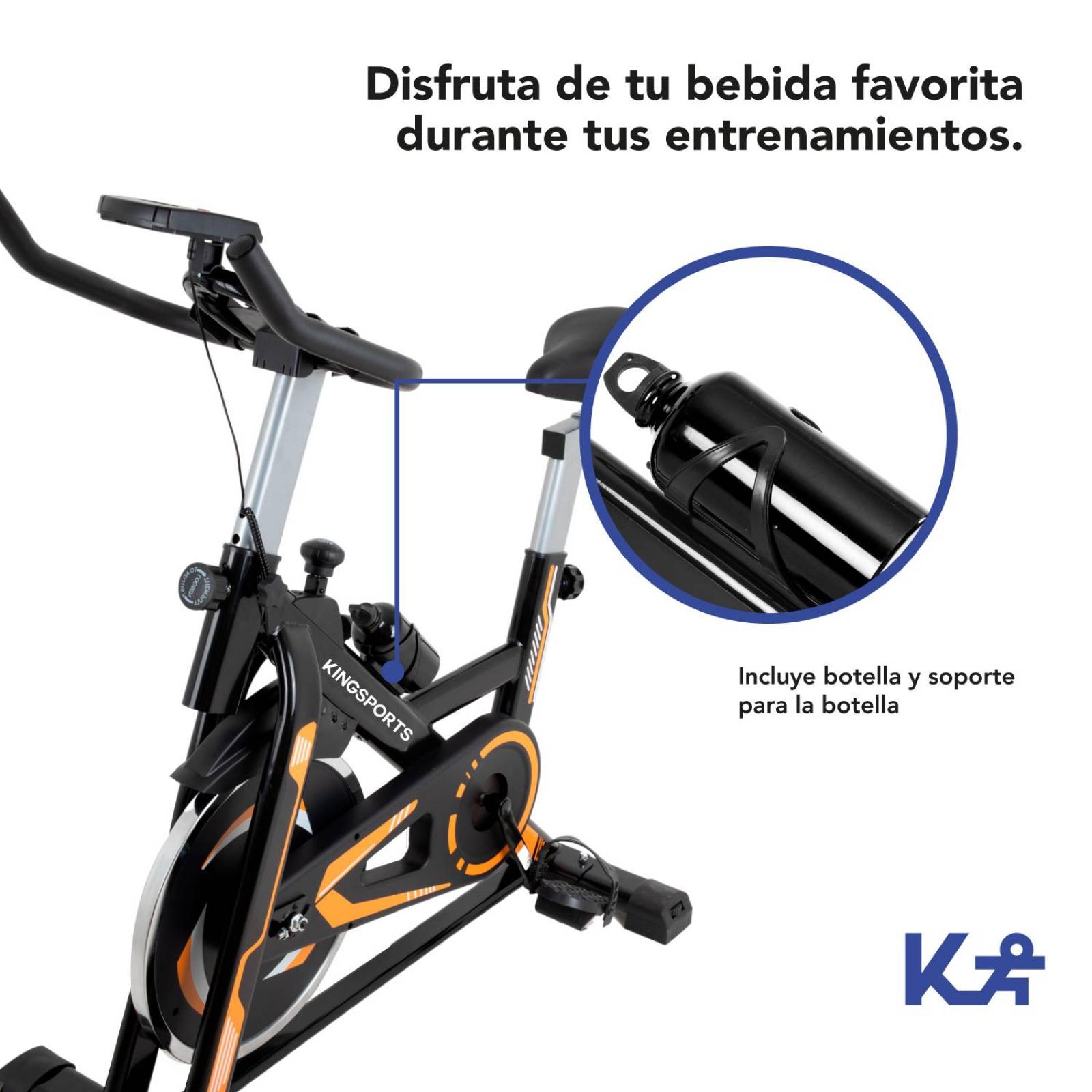 Bicicleta Fija 10 kg Estática Para Spinning Cardio Fitness