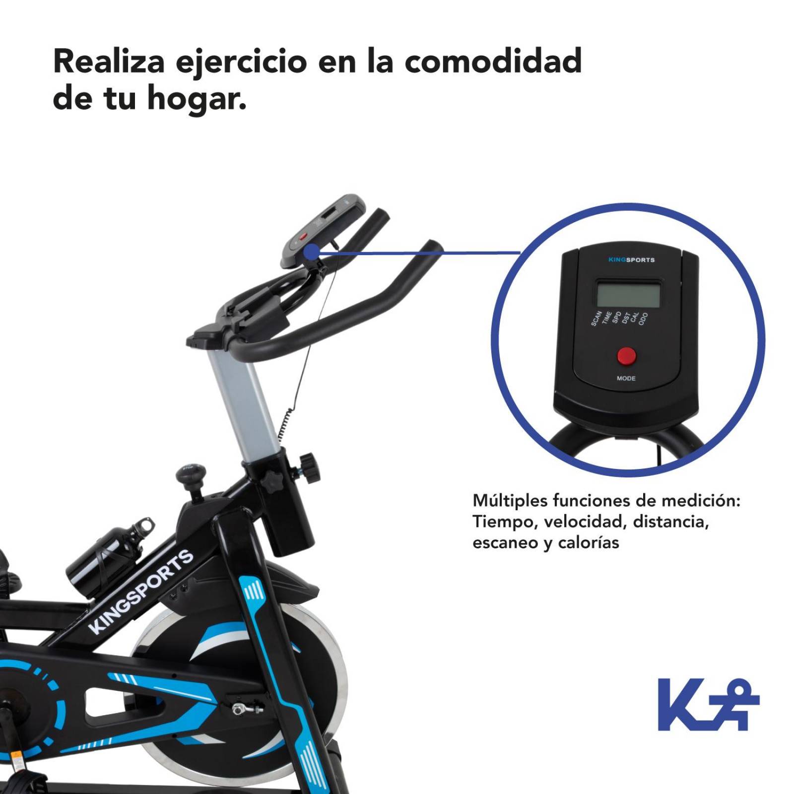 Bicicleta Fija 13 kg Estática Para Spinning Cardio Fitness 