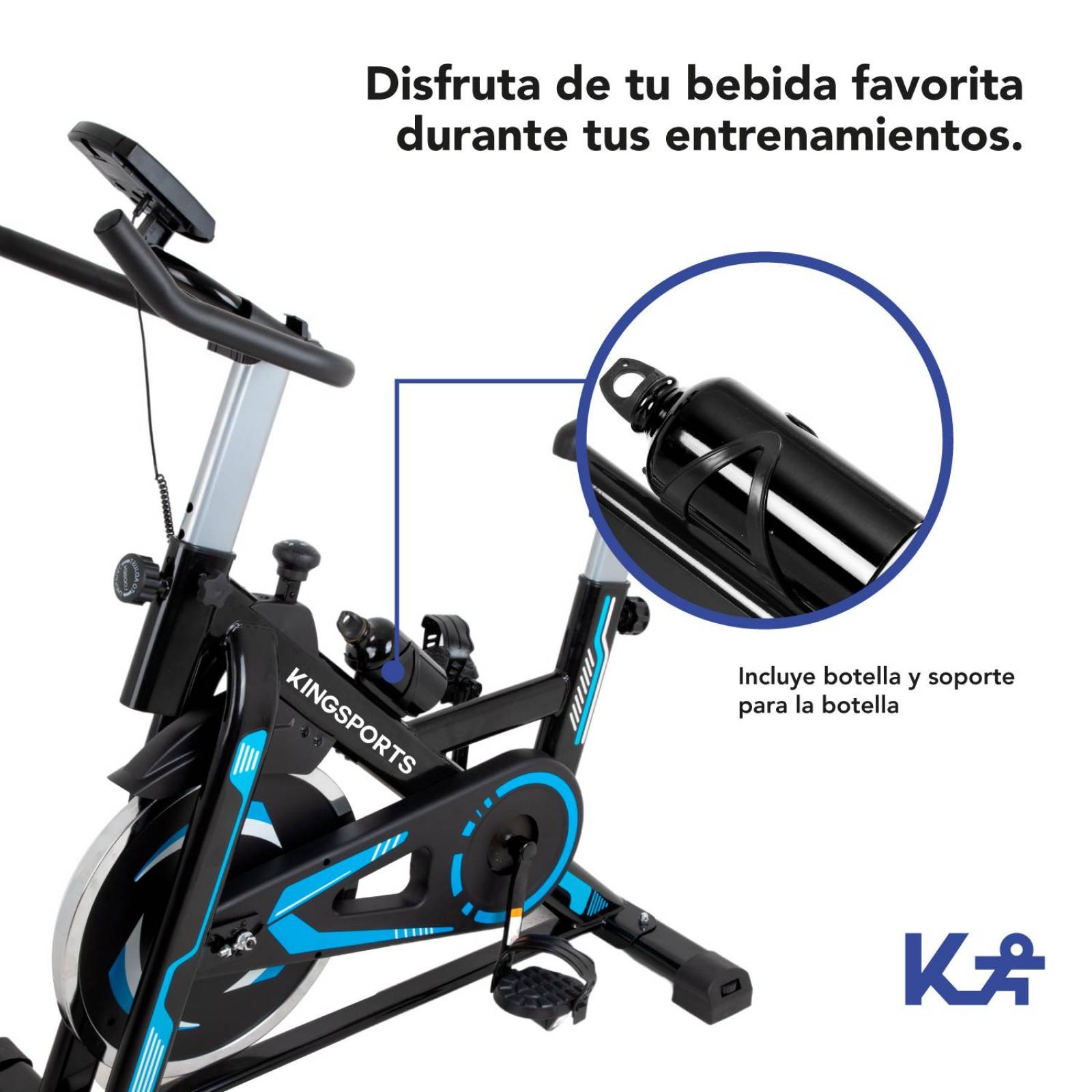 Bicicleta Fija 13 kg Estática Para Spinning Cardio Fitness 