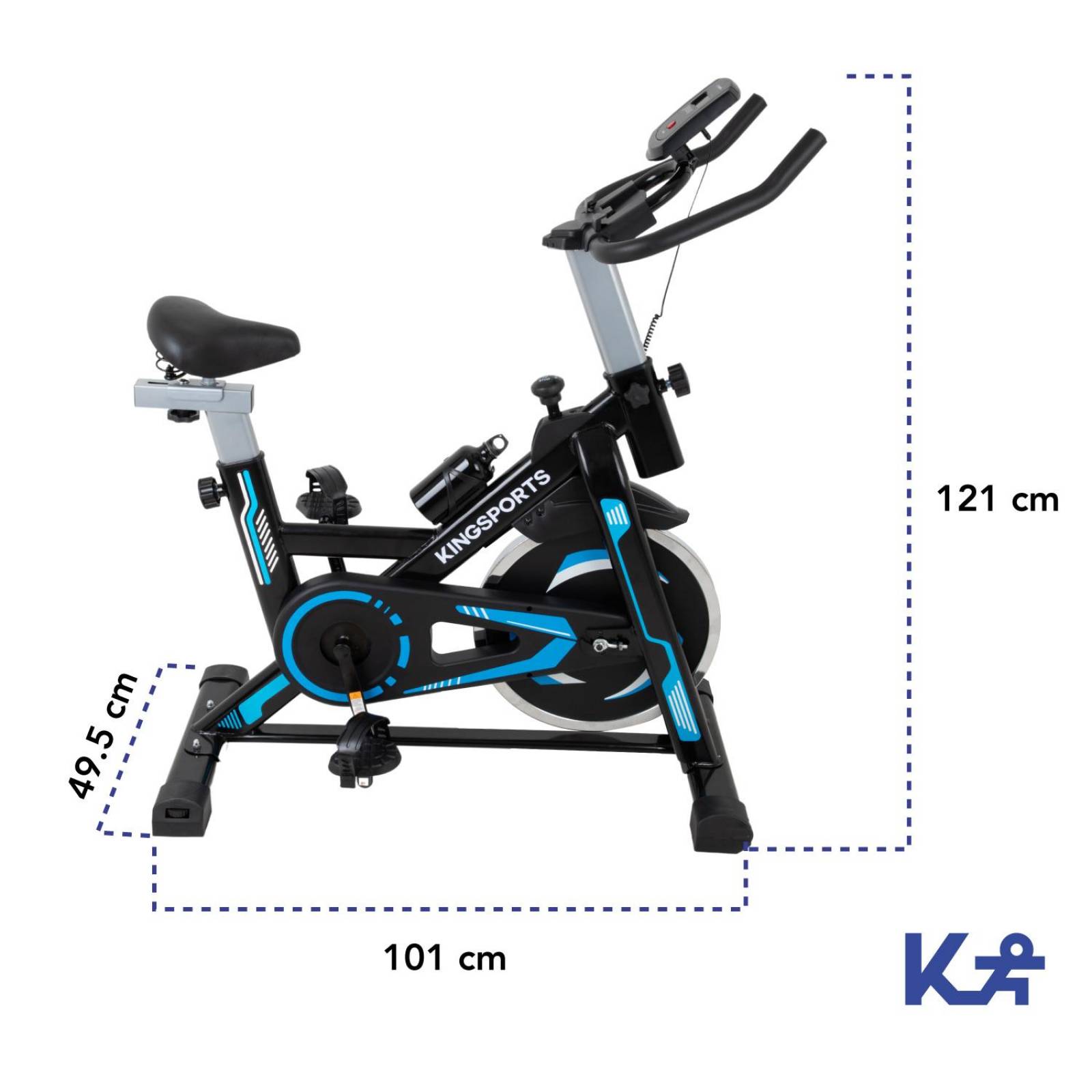 Bicicleta Fija 13 kg Estática Para Spinning Cardio Fitness 
