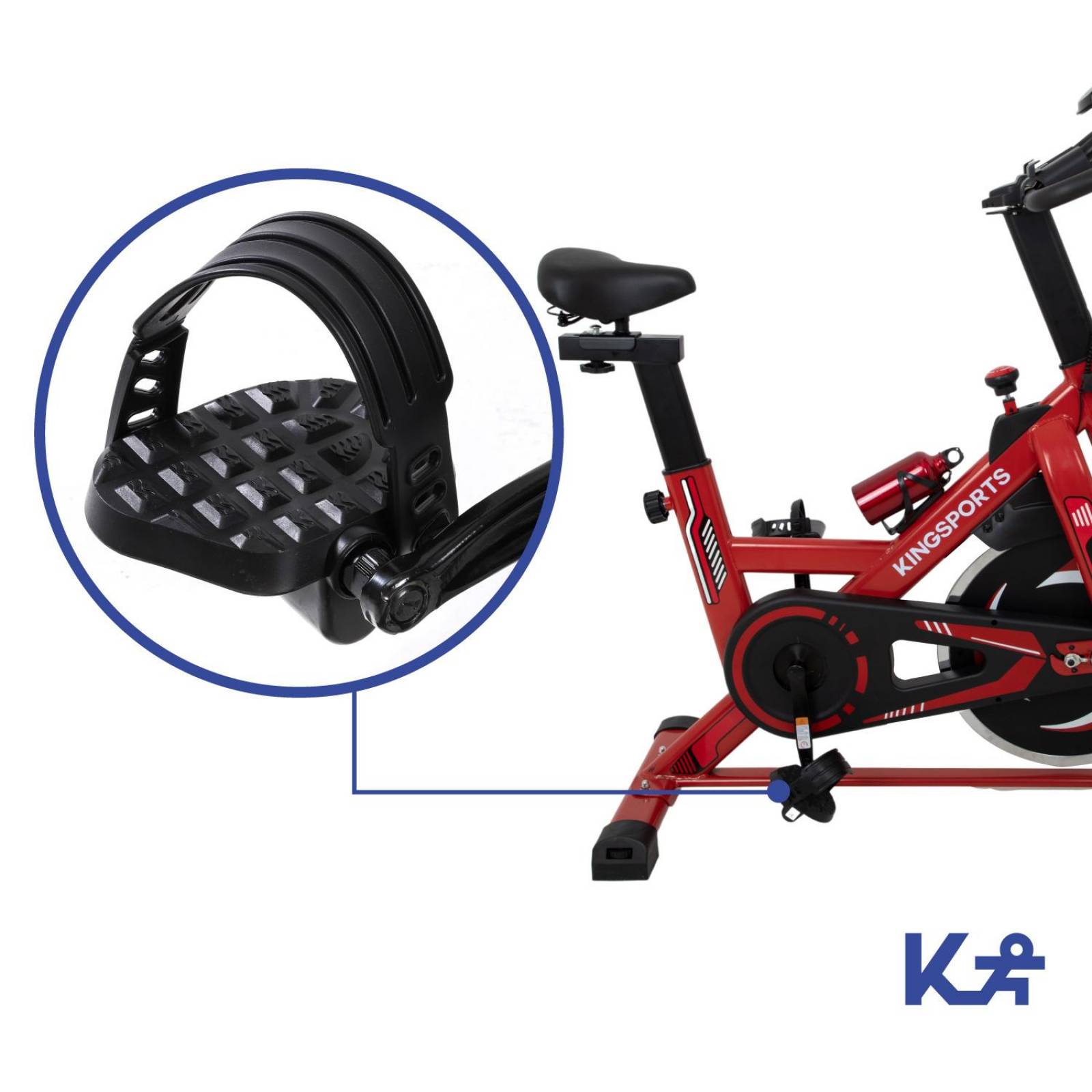 Bicicleta Fija 8 Kg Spinning Cardio Fitness Kingsports
