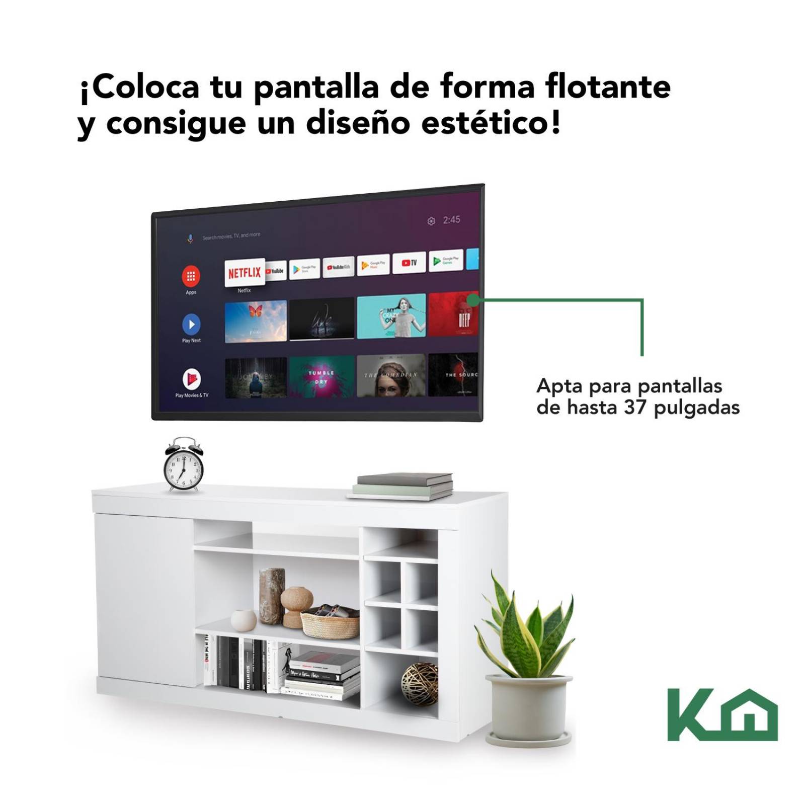Mueble Para Tv Multiusos Minimalista Centro De Entrenimiento 