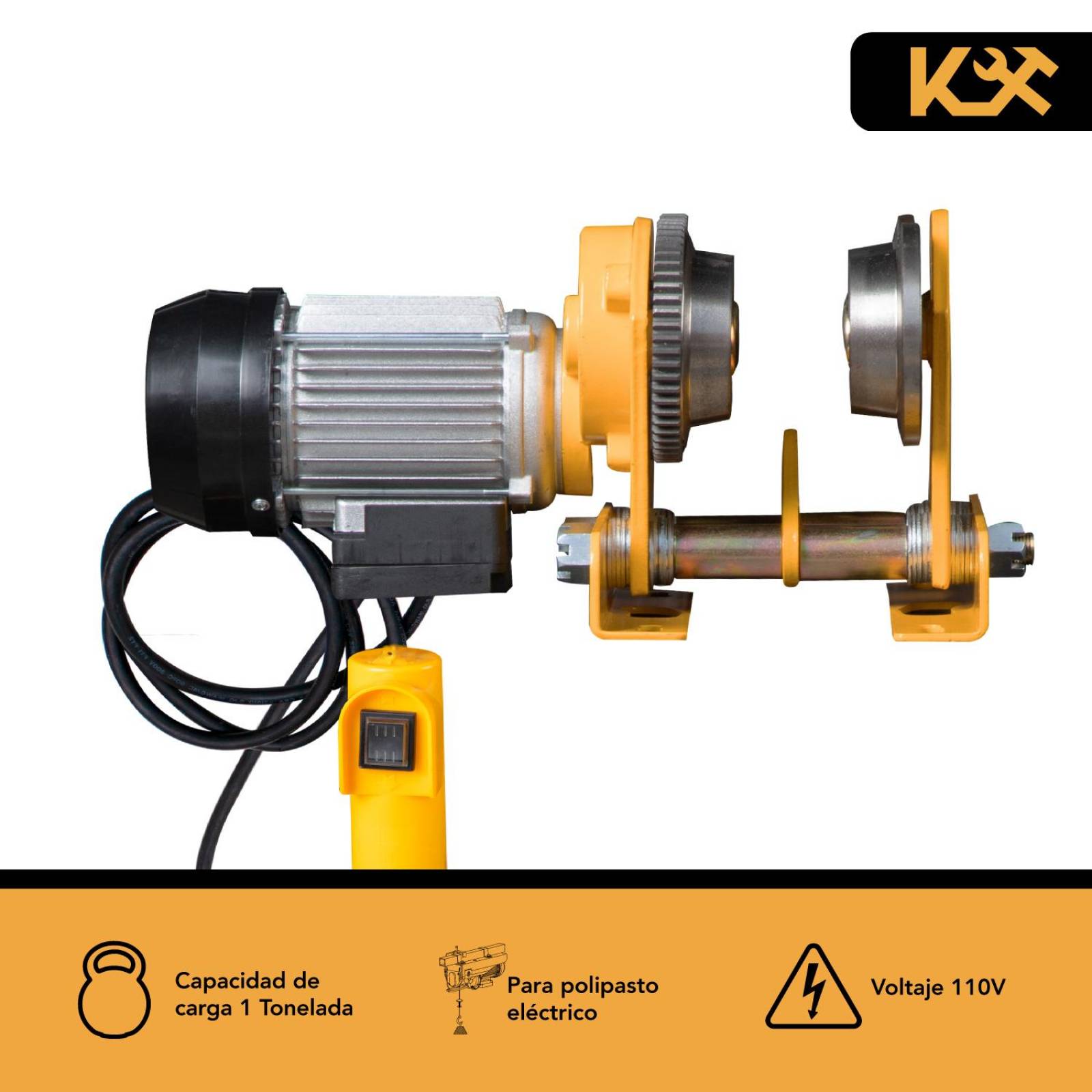 Trole Electrico Para Polipasto 1 Tonelada 110V Con Control