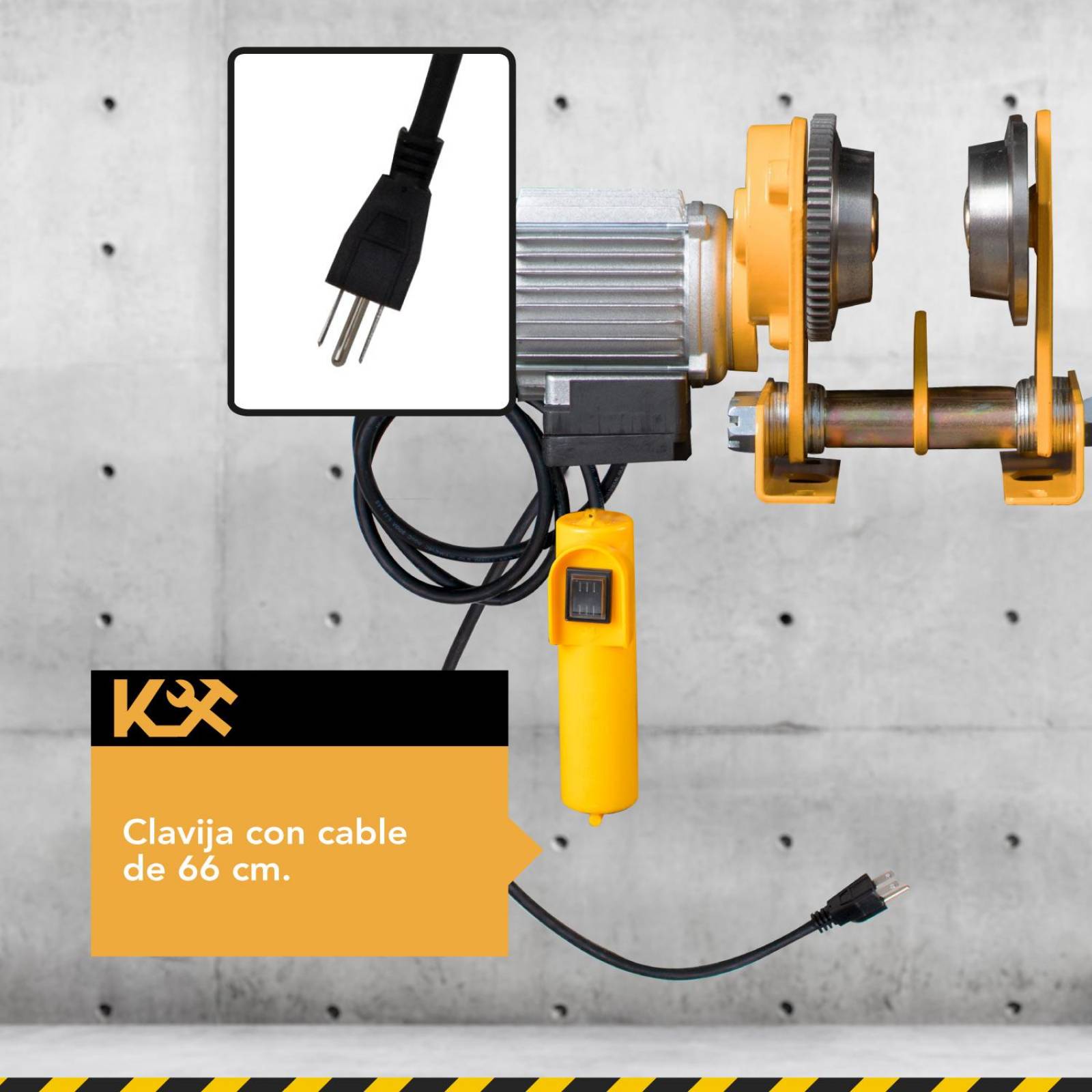 Trole Electrico Para Polipasto 1 Tonelada 110V Con Control