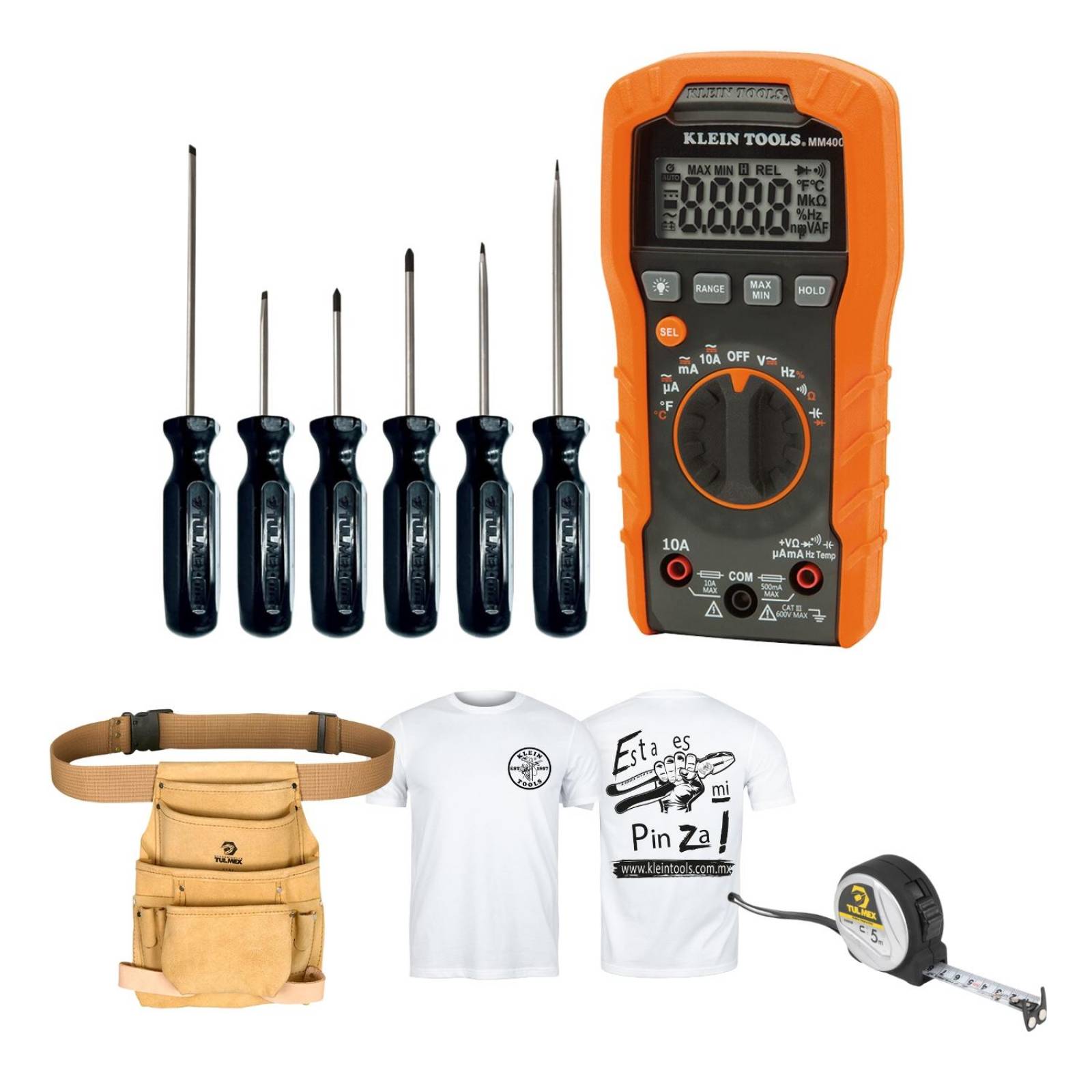 Multimetro Digital Profesional Kleintools Kit Herramientas 