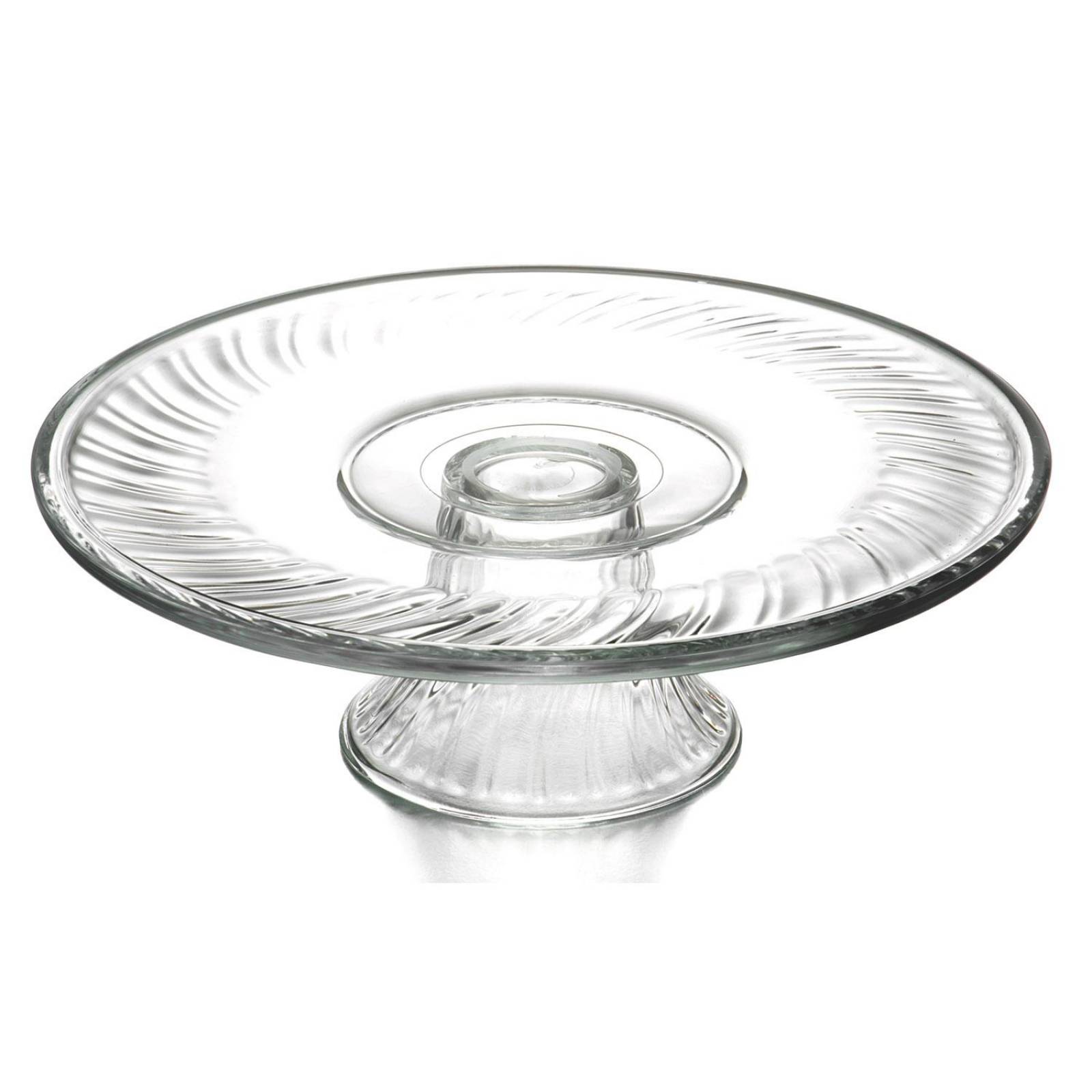 Base Para Pastel Postres Reposteria Vidrio 33cm Libbey 