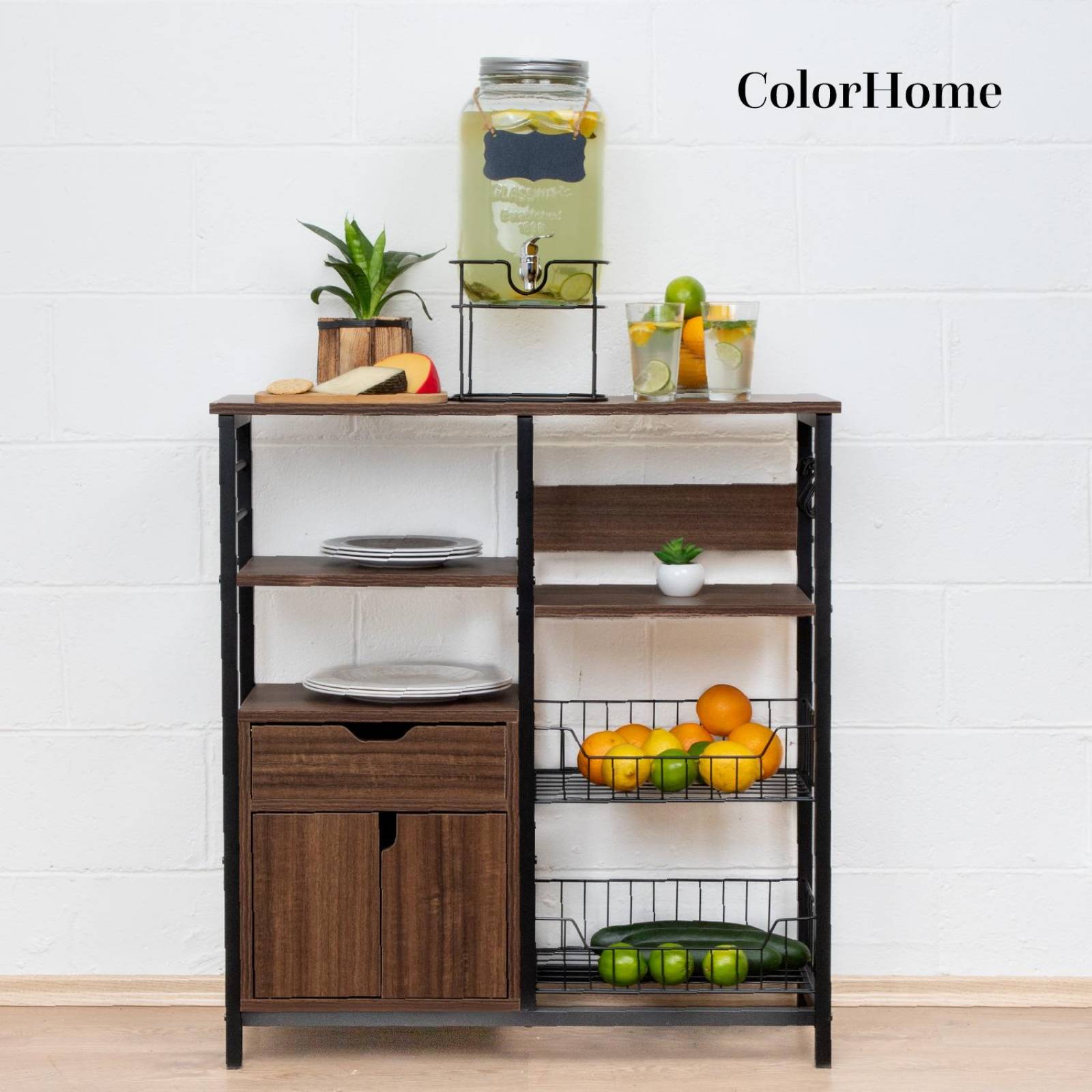 Dispensador Bebidas 5 Litros Mason Jar Vitrolero Base Metal 