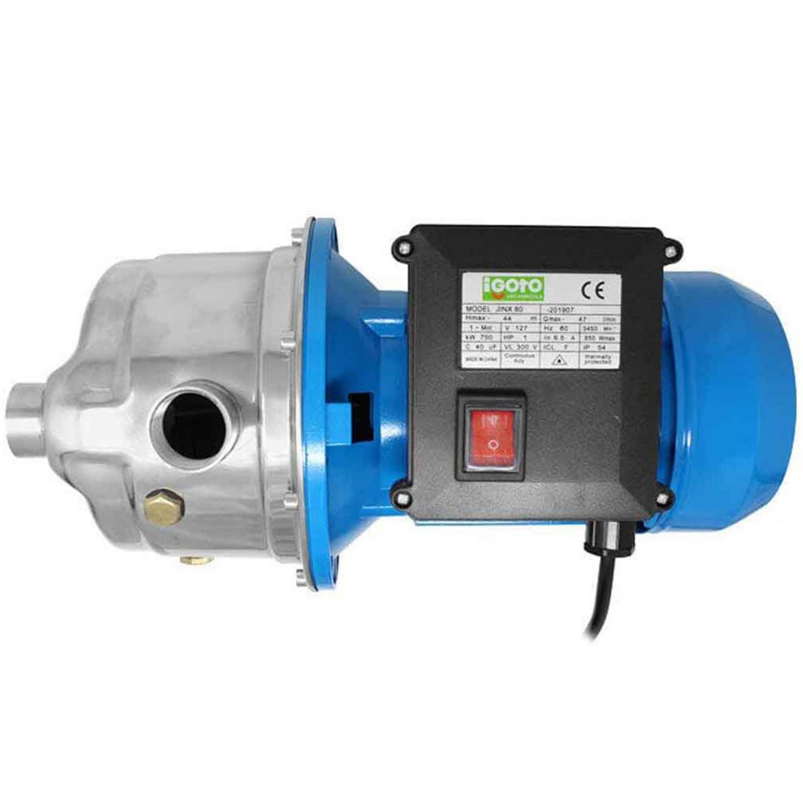 Bomba Electrica Tipo Jet 1/2 Hp Acero Inoxidable Igoto 127v 