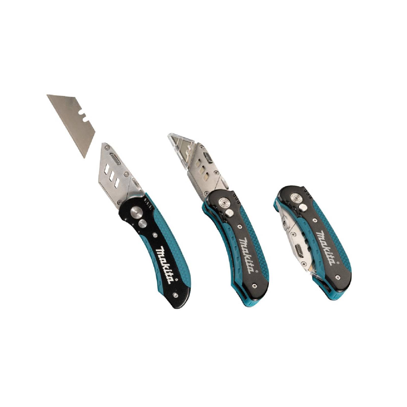 Navaja Retractil Cutter Set Con 12 Piezas Aluminio Makita 