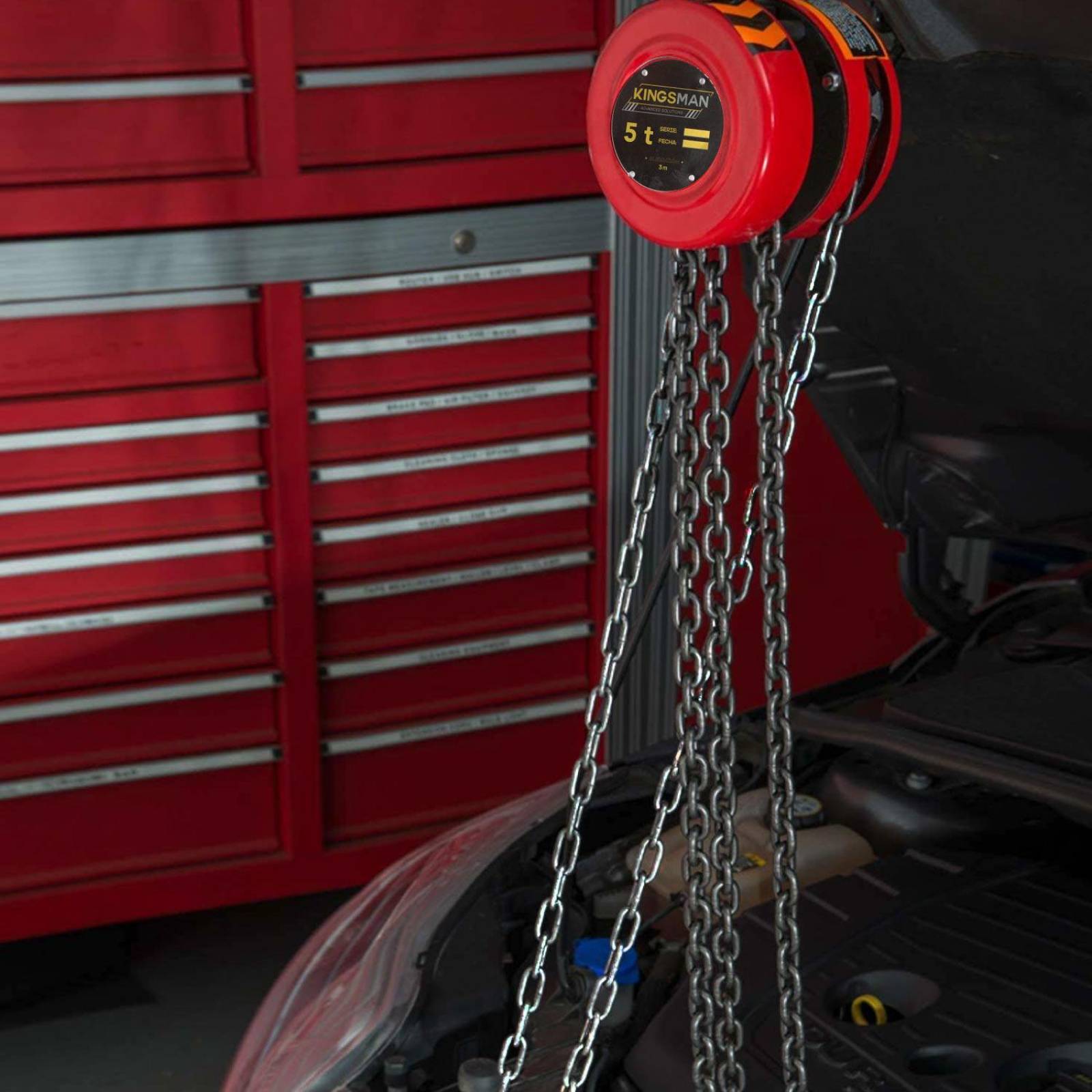 Polipasto Garrucha Manual Carga 5 Toneladas Cadena 3 Metros