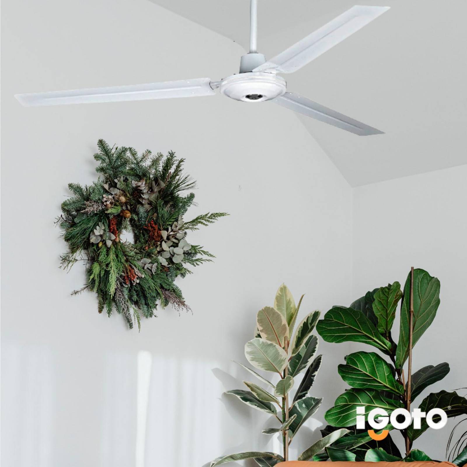 Ventilador Techo 3 Aspas Control 5 Velocidades 142cm 3 Pzas 