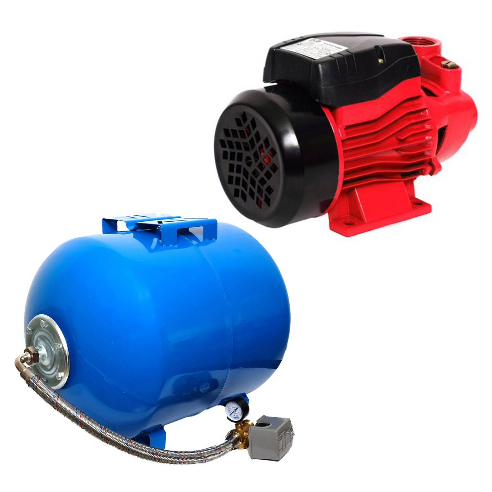 Bomba Periferica Duo 1/2hp + Tanque Hidroneumatico 21l Igoto 