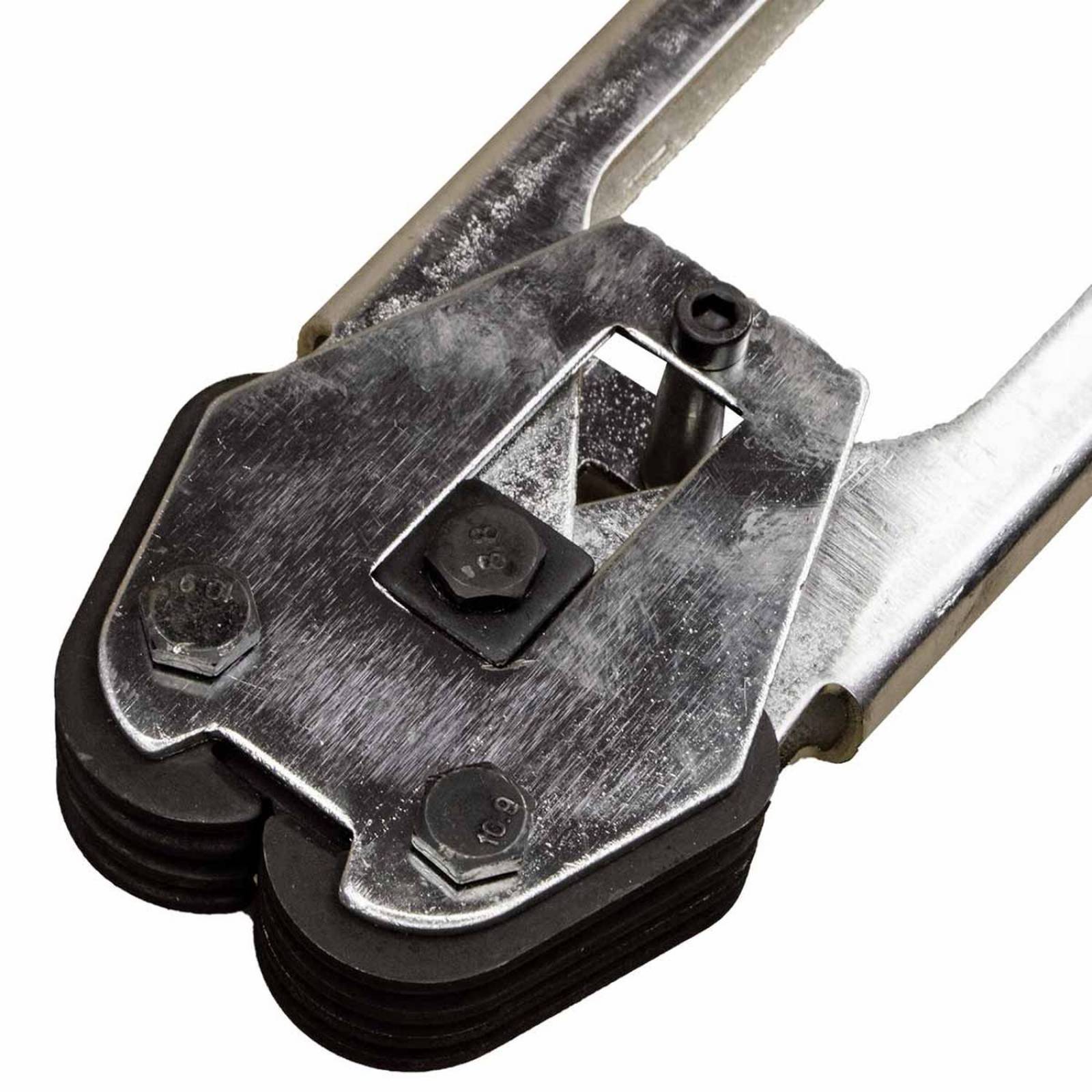 Flejadora Manual + Rollo Fleje Plastico + Grapas Kingsman 