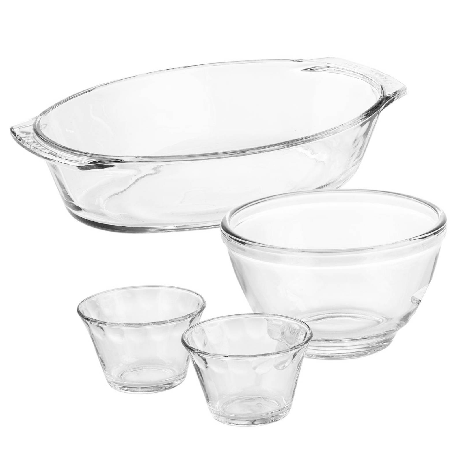 Juego Refractarios Pyrorey De Vidrio Para Hornear 4 Piezas