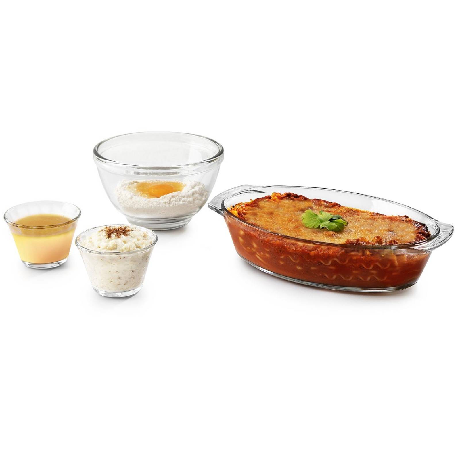 Juego Refractarios Pyrorey De Vidrio Para Hornear 4 Piezas