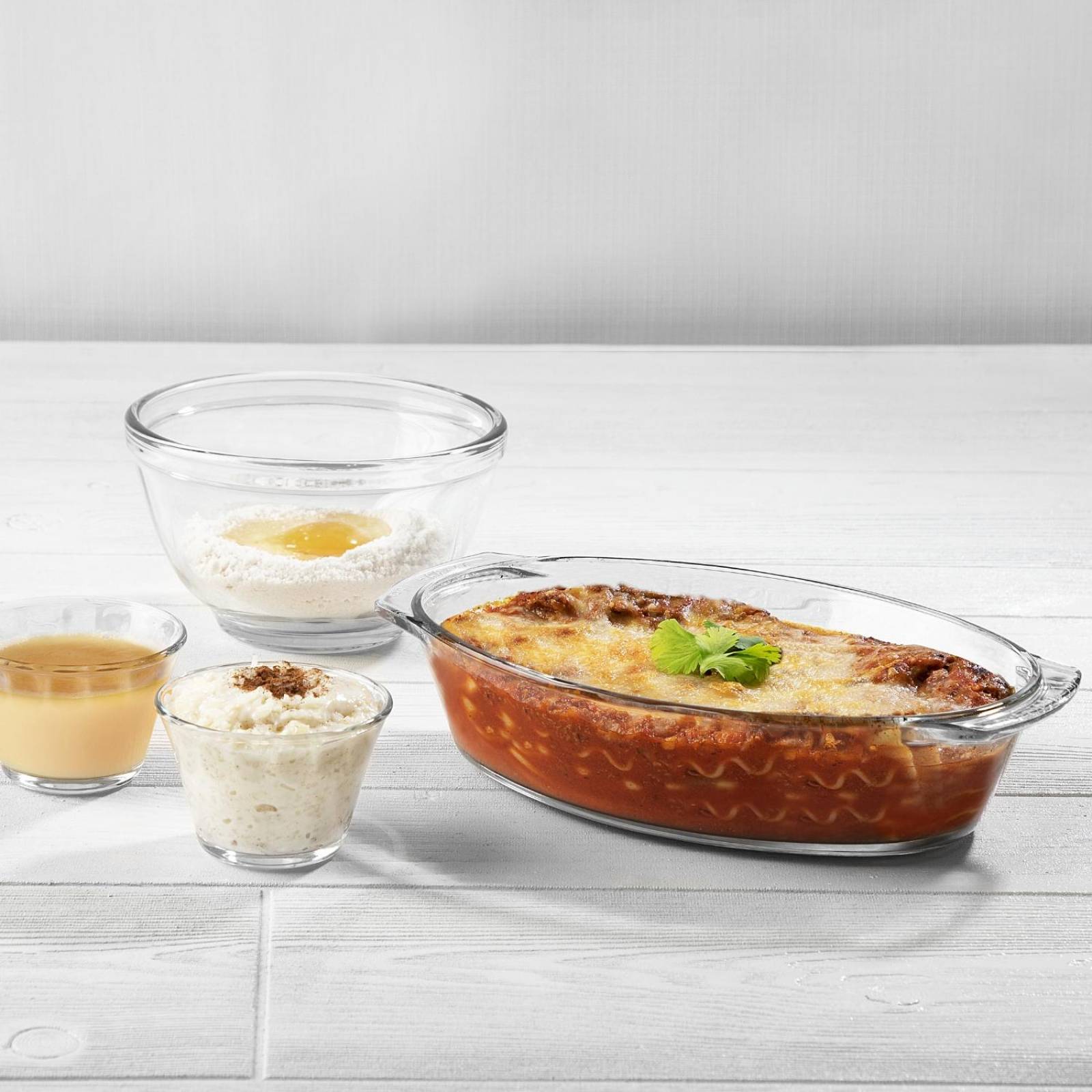 Juego Refractarios Pyrorey De Vidrio Para Hornear 4 Piezas