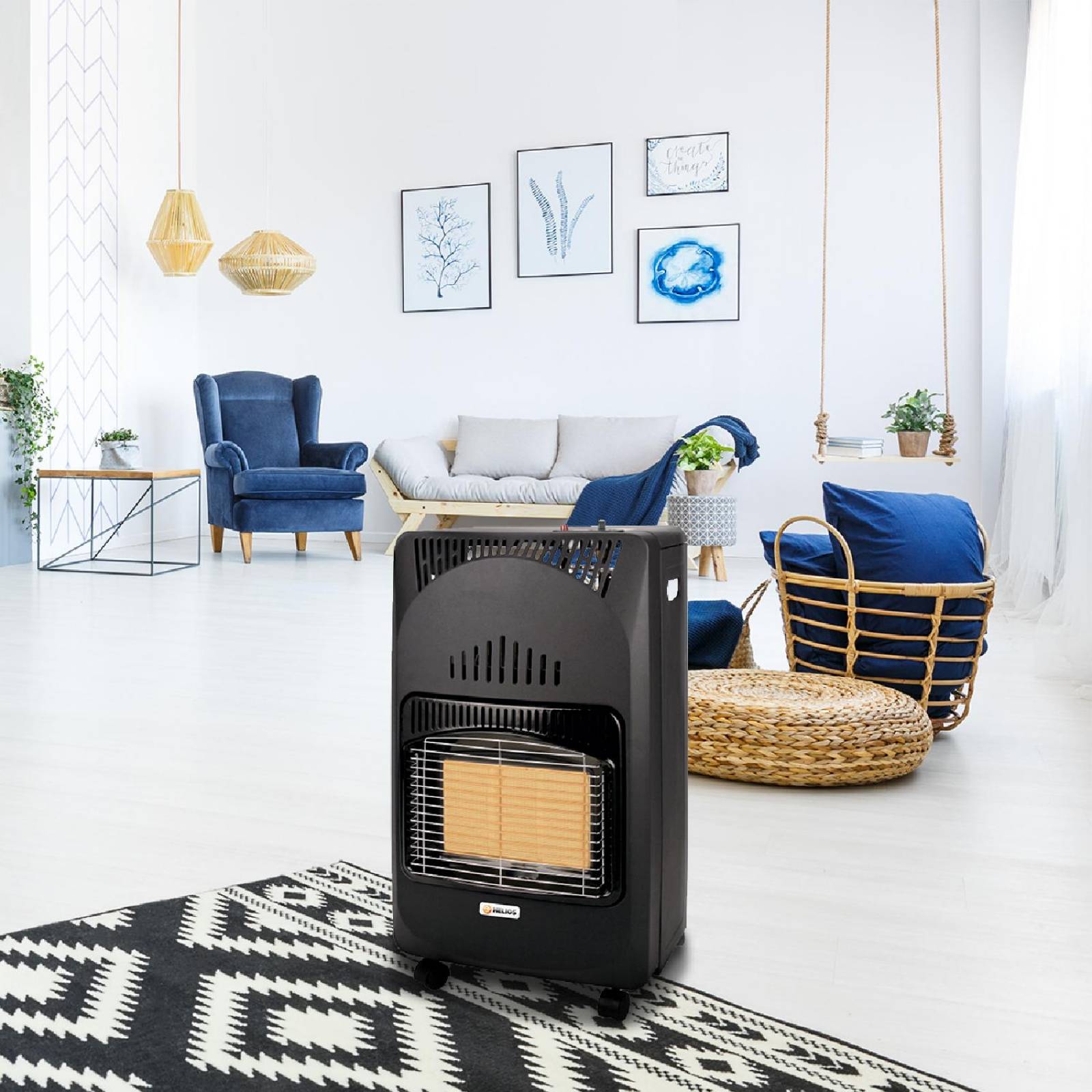 Calefactor Calentador De Gas LP Helios Portatil 3 Niveles