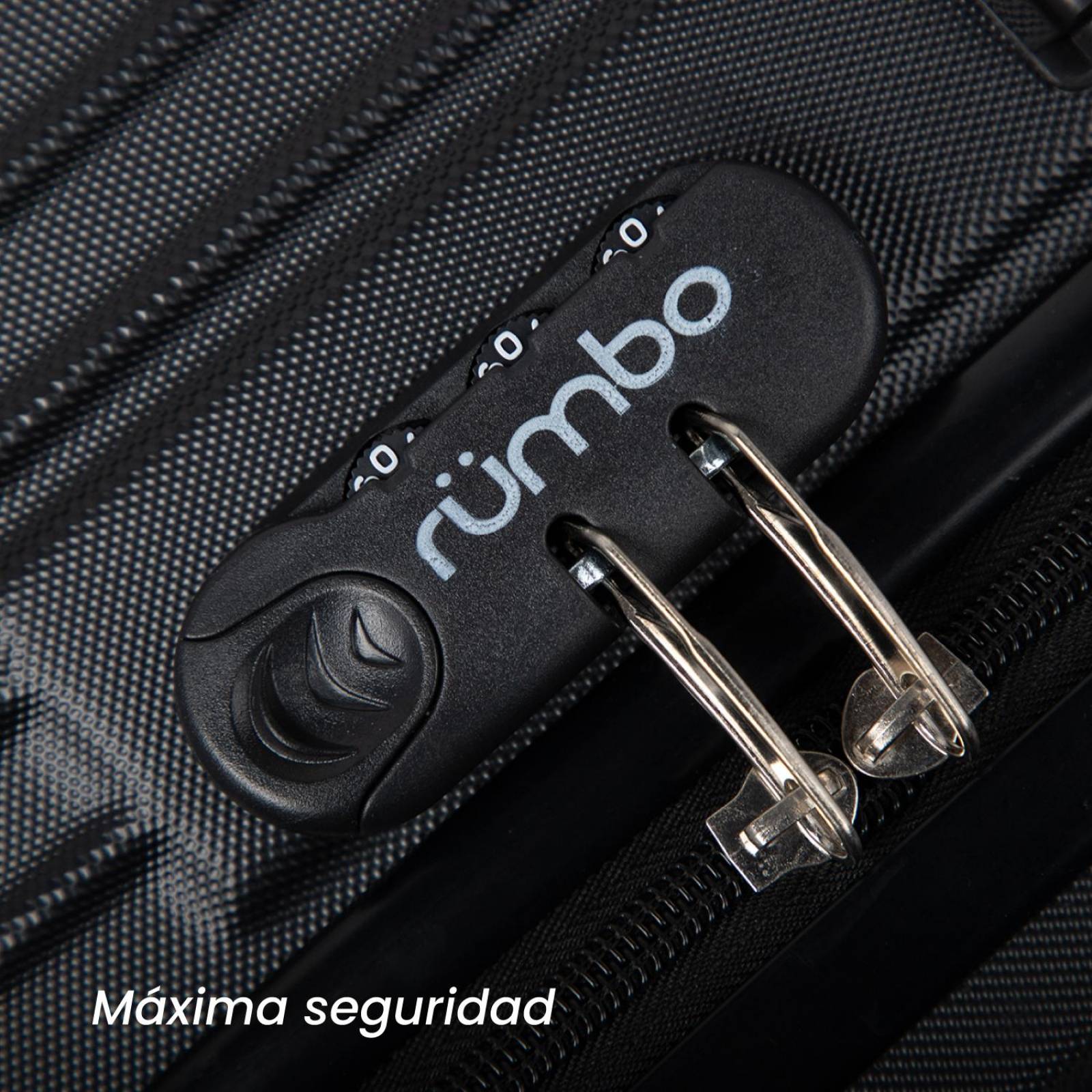 Juego 3 Maletas De Viaje Rigidas Ruedas 360 Bolsas De Viaje Negro 1