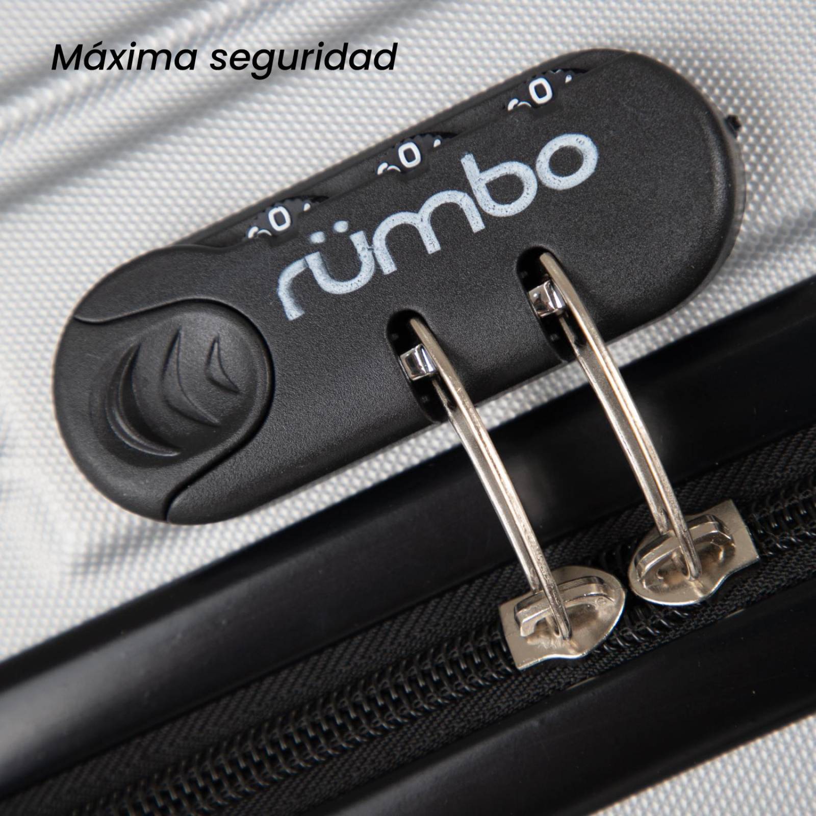 Juego 3 Maletas De Viaje Rigidas Ruedas 360 Bolsas De Viaje Gris Plata 2