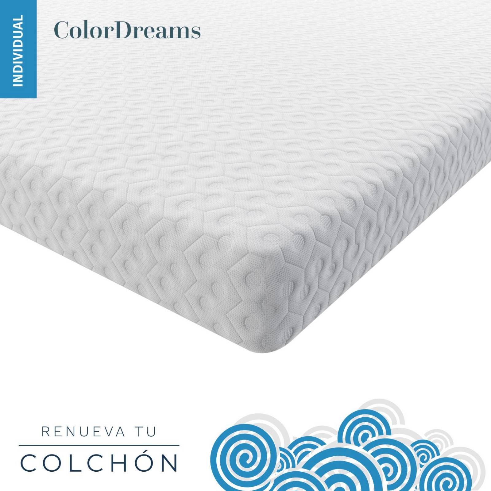 Colchoneta Cubre Colchon Topper Memory Foam 5cm Individual 