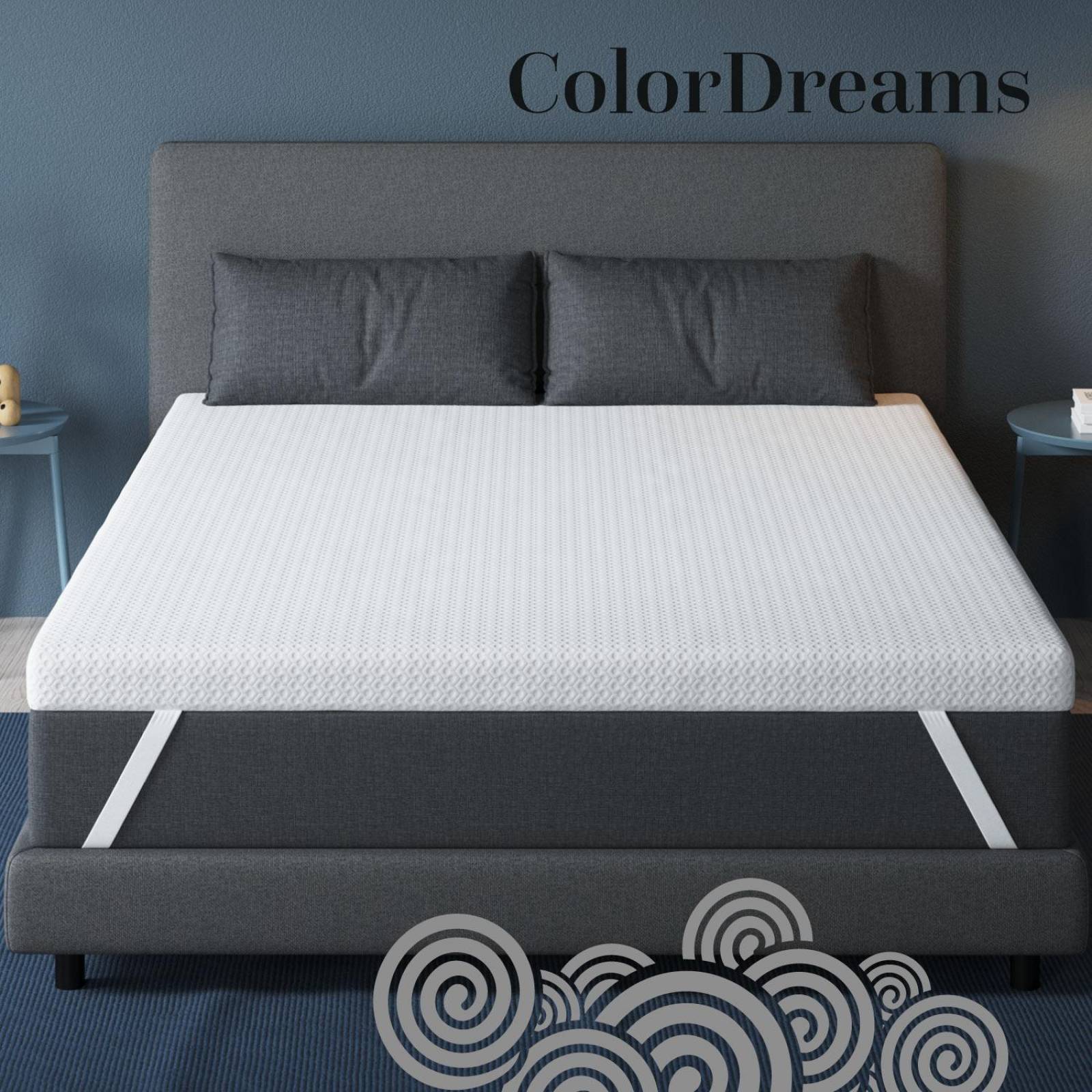 Colchoneta Cubre Colchon Topper Memory Foam 5cm Individual 