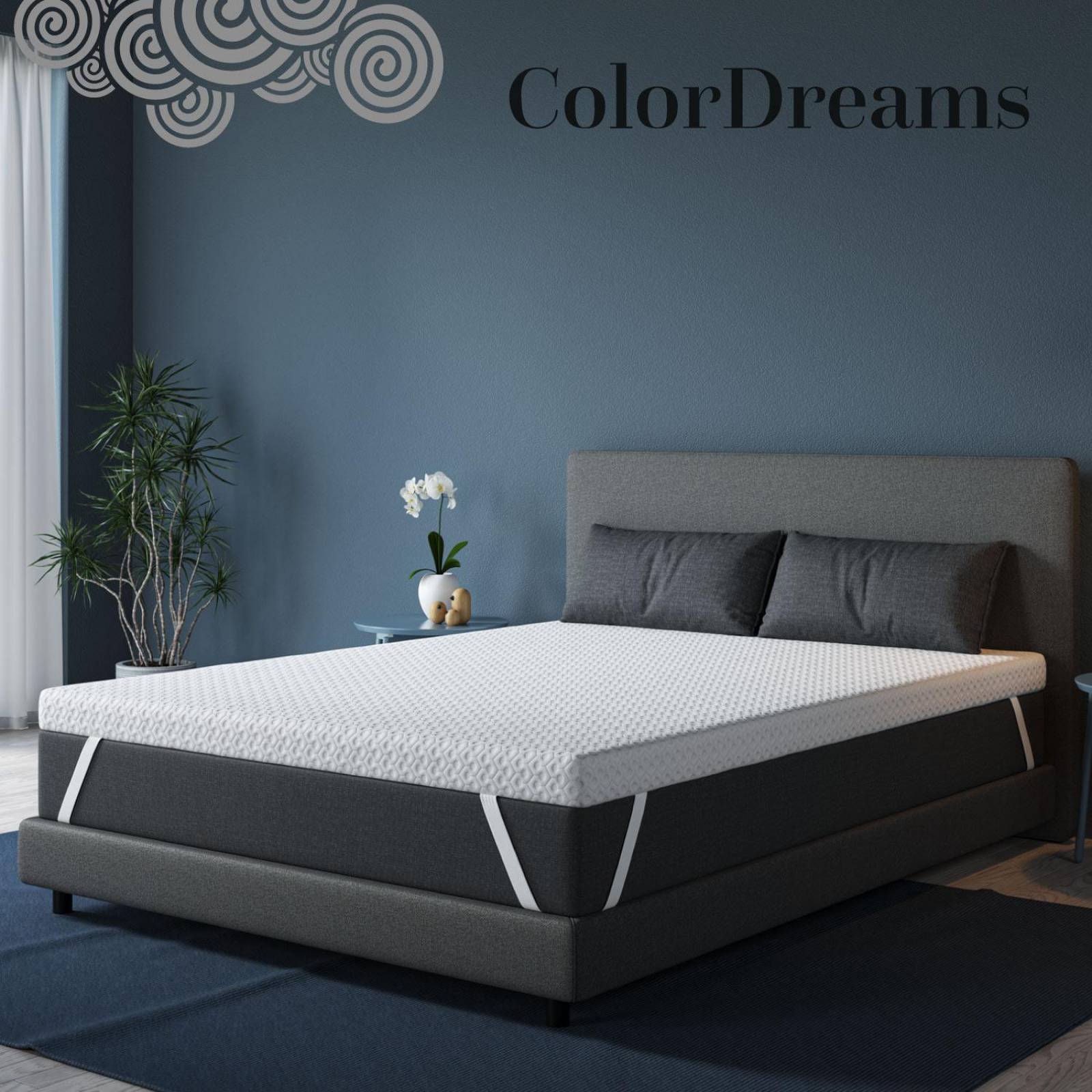 Colchoneta Cubre Colchon Topper Memory Foam 5cm Individual 