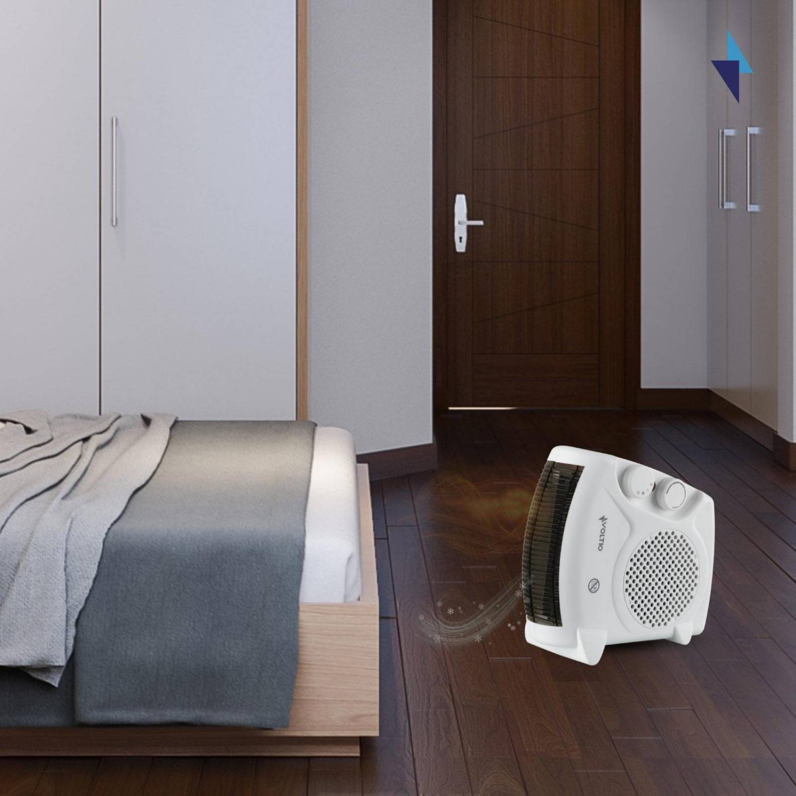 Calefactor Portatil Calentador Electrico Ventilador 1500W 