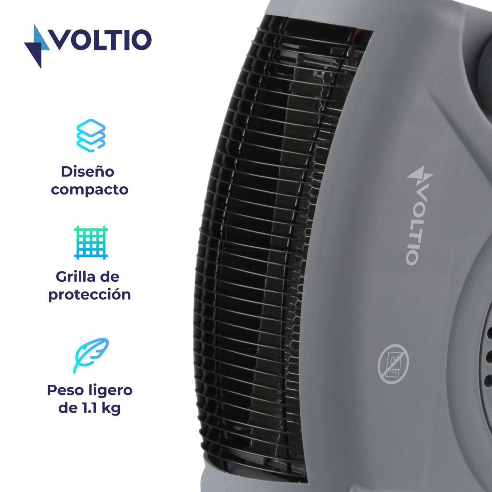 Calefactor Ventilador Calentador Electrico 1500W Portatil 