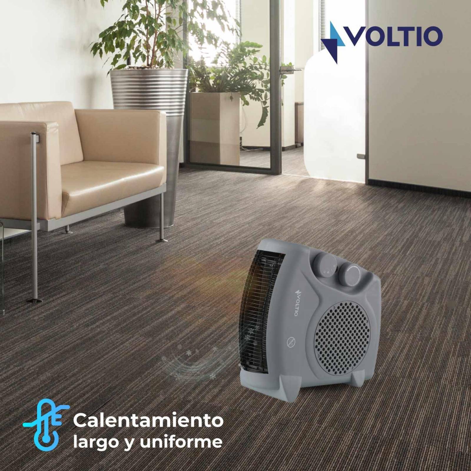 Calefactor Ventilador Calentador Electrico 1500W Portatil 