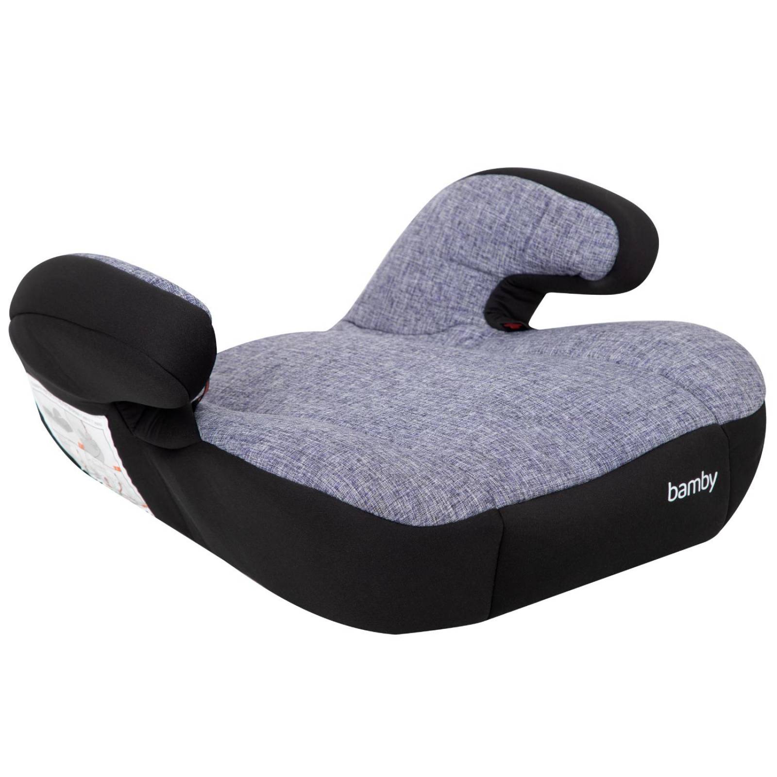 Asiento Elevador Coche Para Bebe Booster Carro Cojin Silla Gris con Negro
