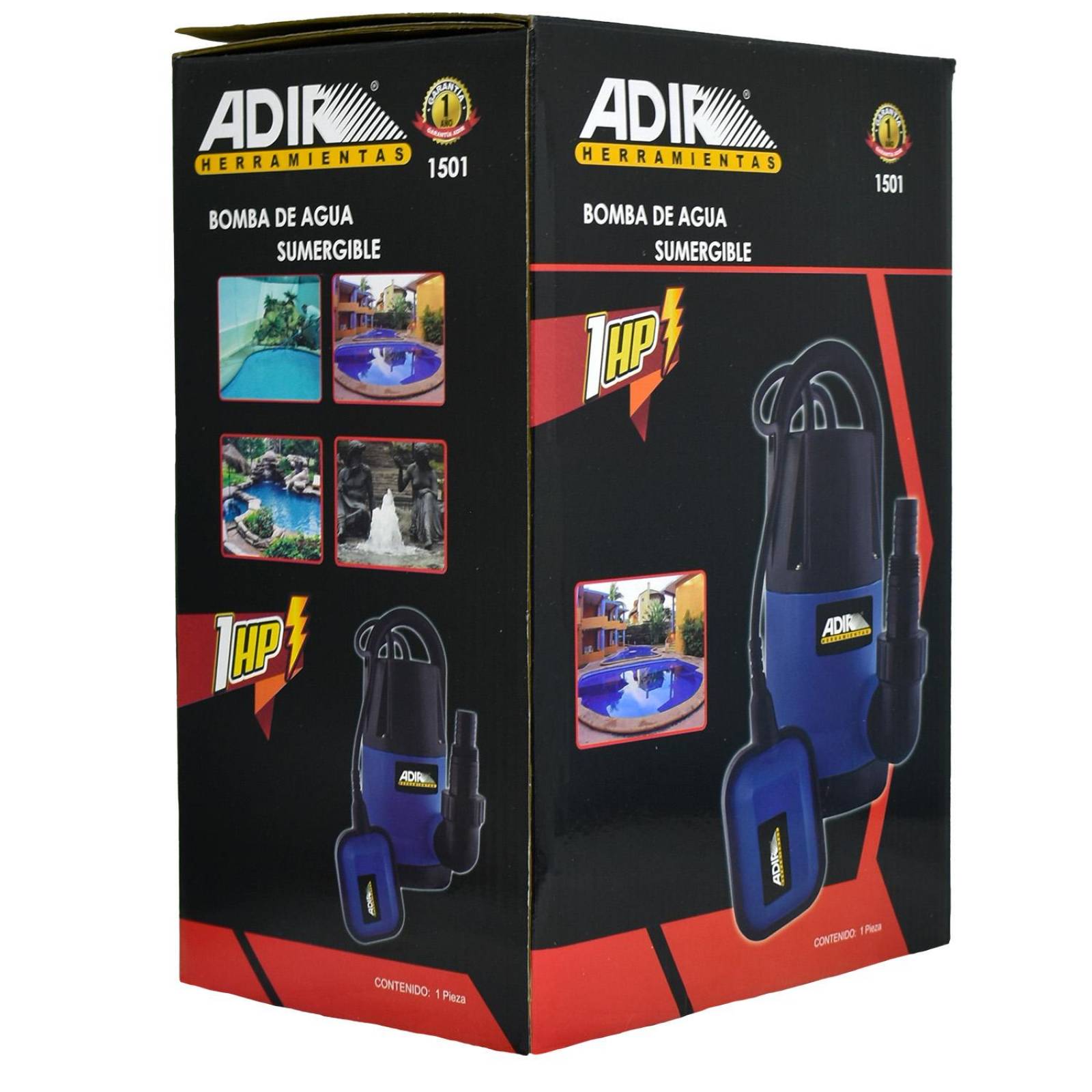 Bomba Sumergible Electrica Para Agua Sucia 1 Hp 1501 Adir 