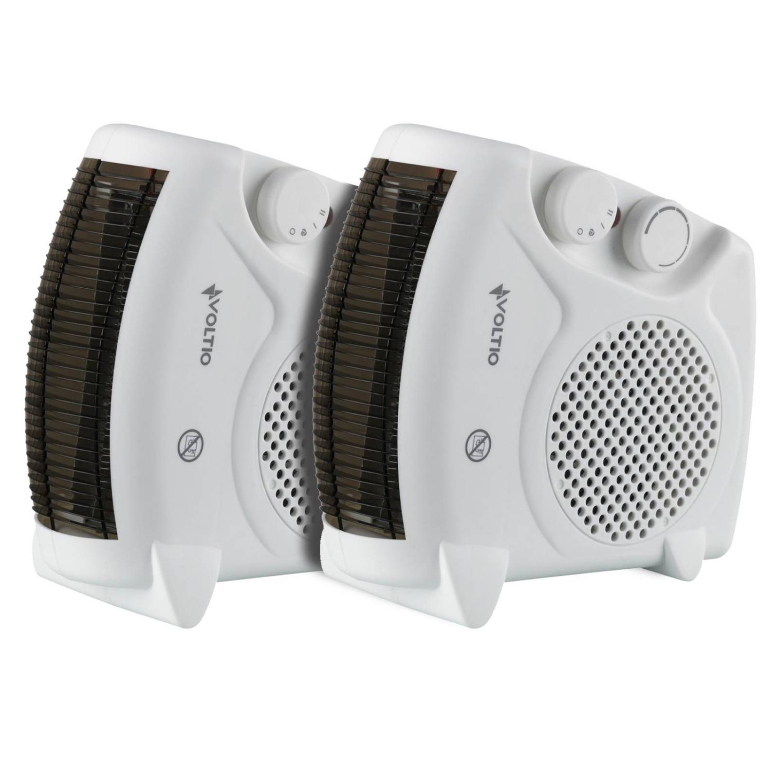 Calefactor Ventilador Calentador Electrico 1500W Portatil 2pzas 